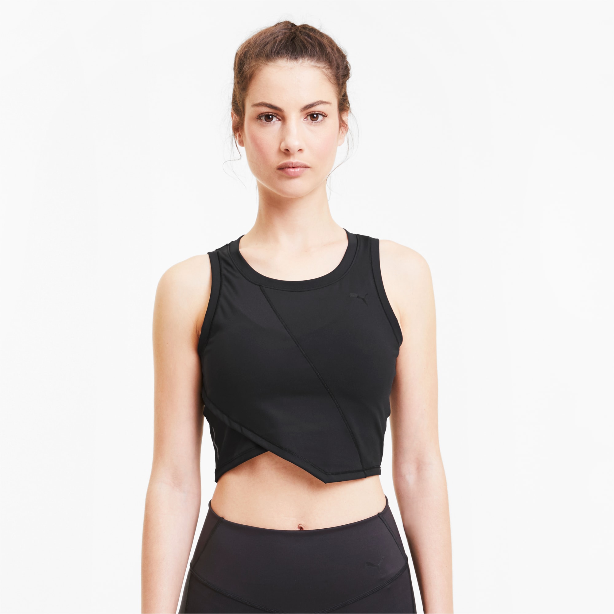 puma black crop top