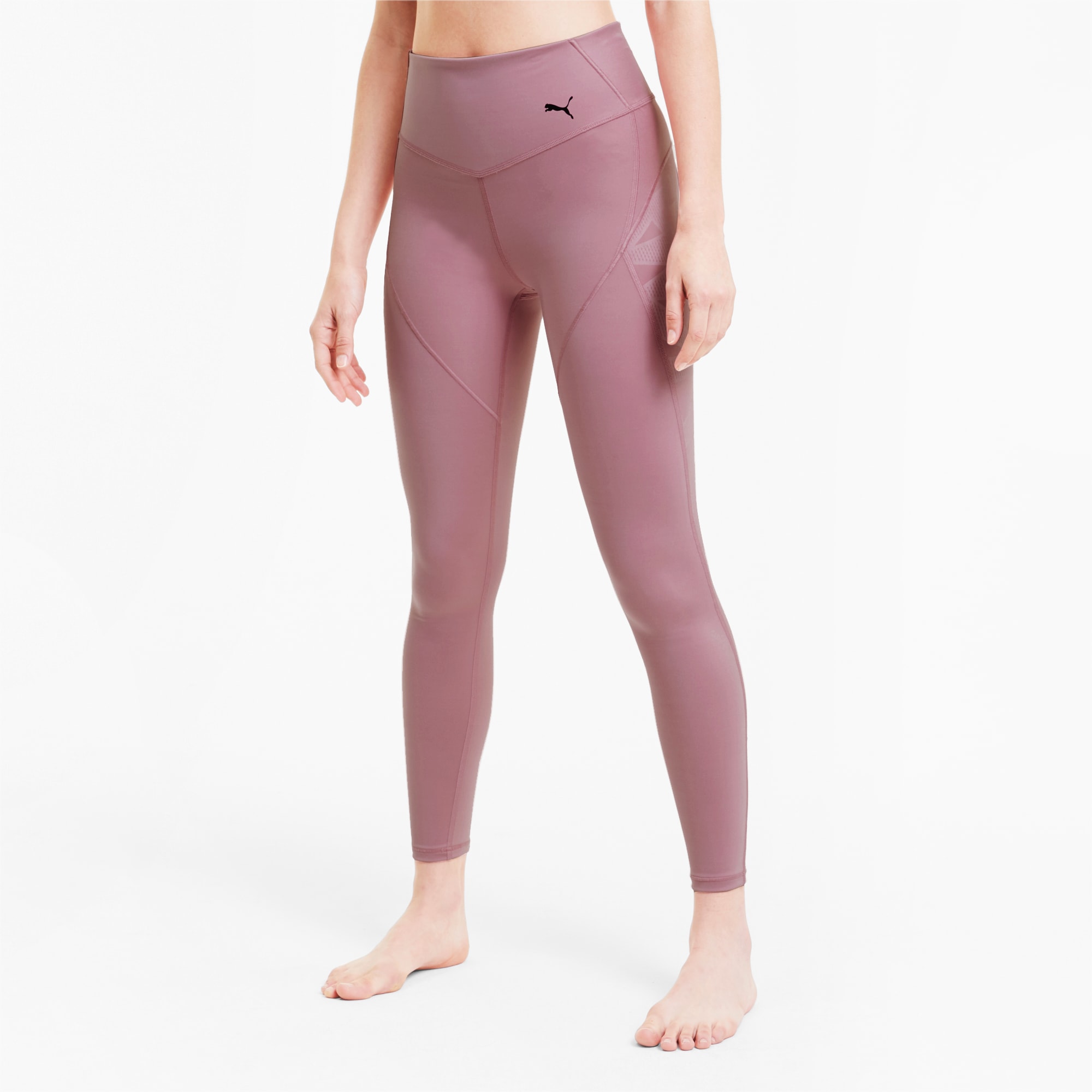 Buy Puma Women's Skinny Leggings (52137524_Rosette-Iridescent Print_L) at