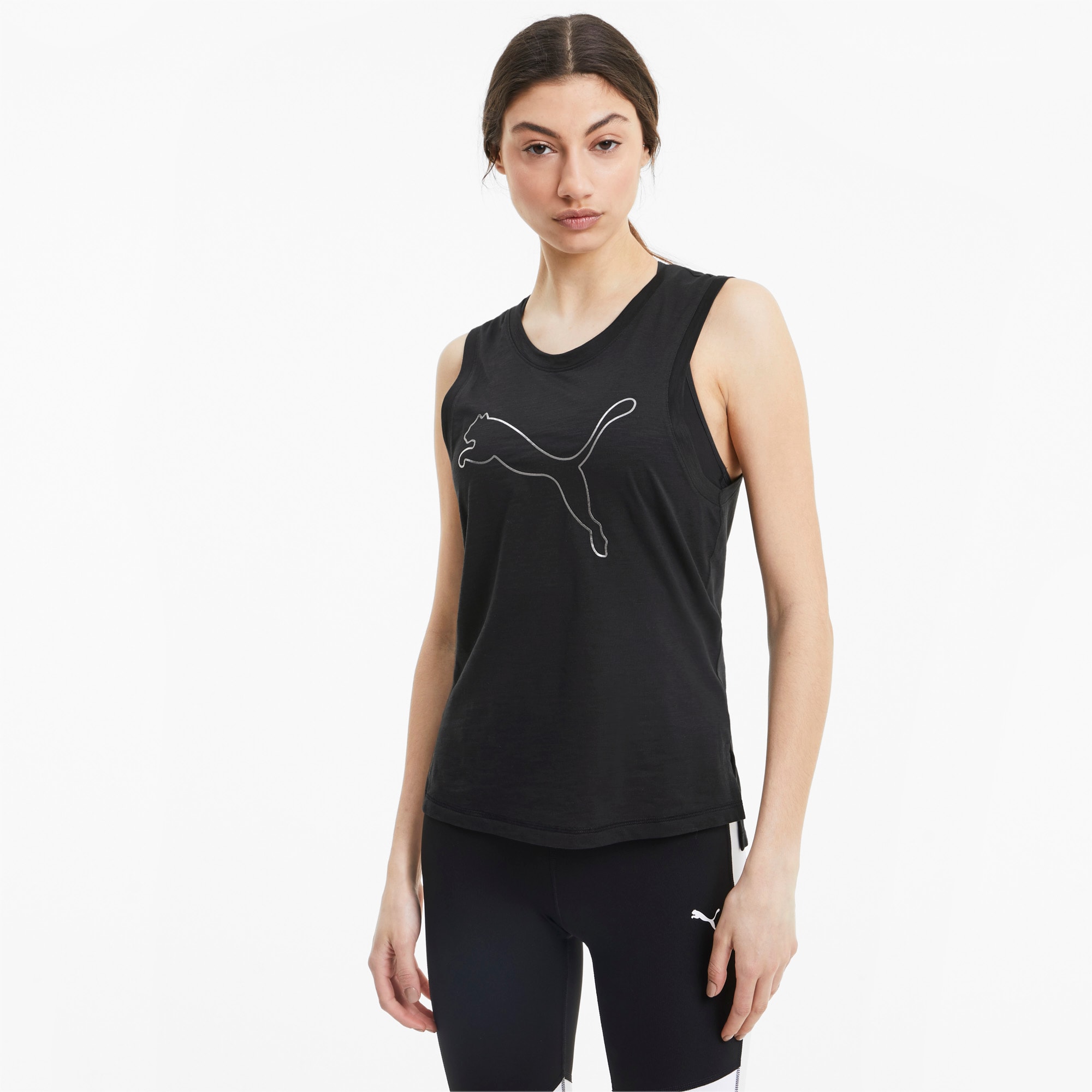 Favourite Cat Muscle Women's Training Tank, Puma Black, large-SEA