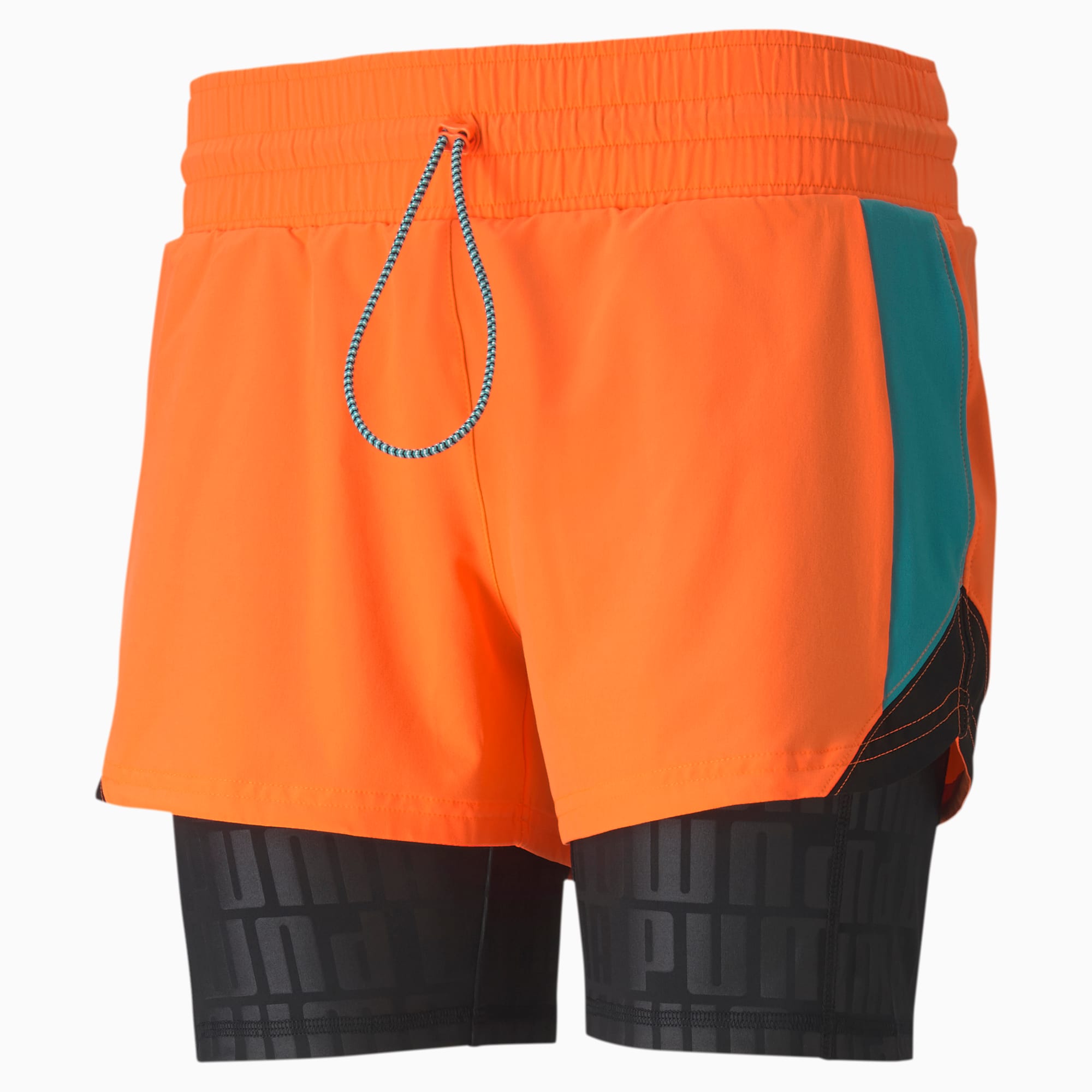 puma orange shorts