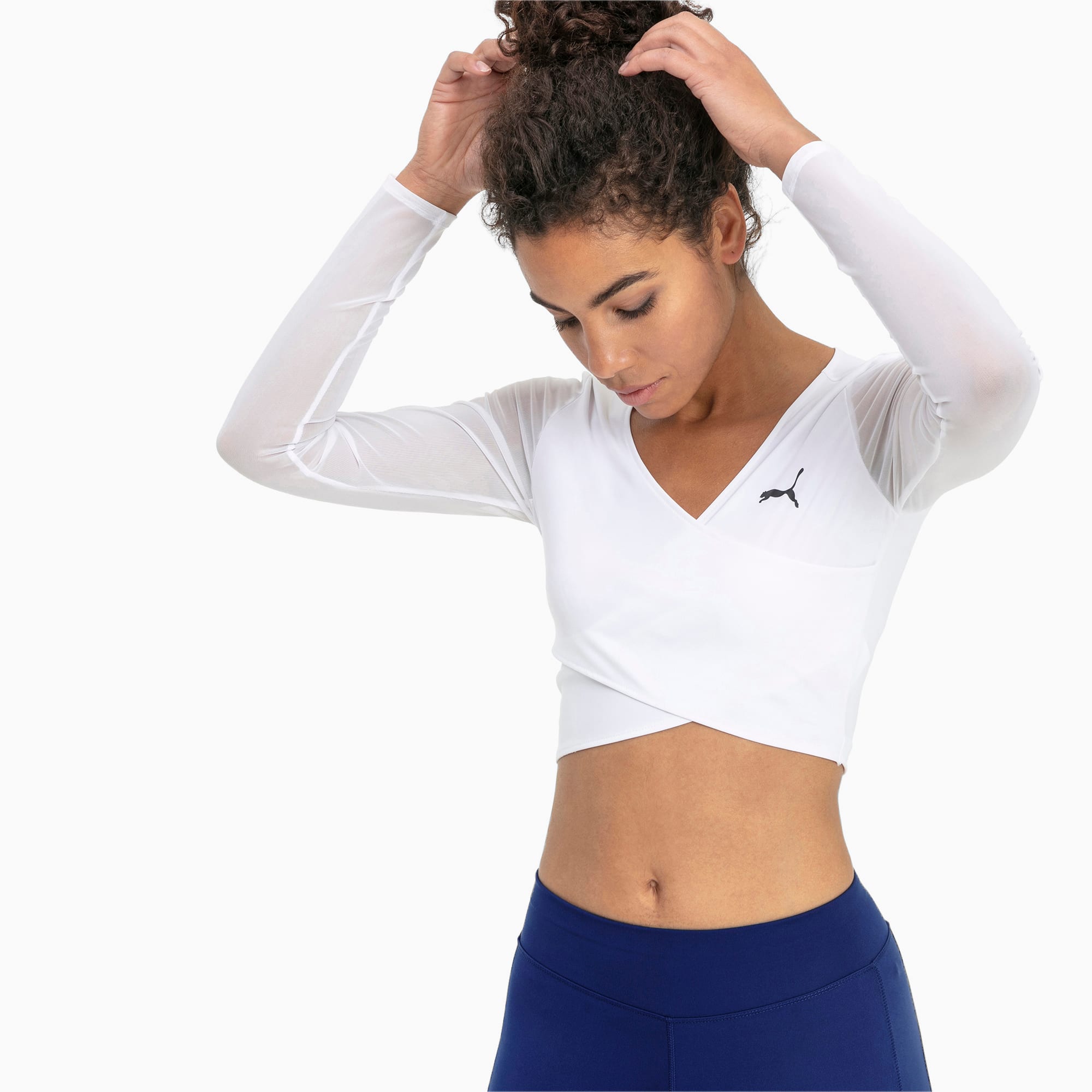 puma long sleeve crop top