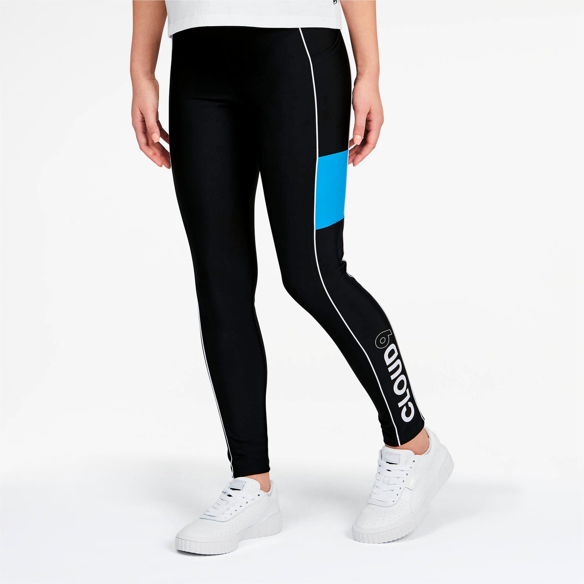 puma leggings with side logo