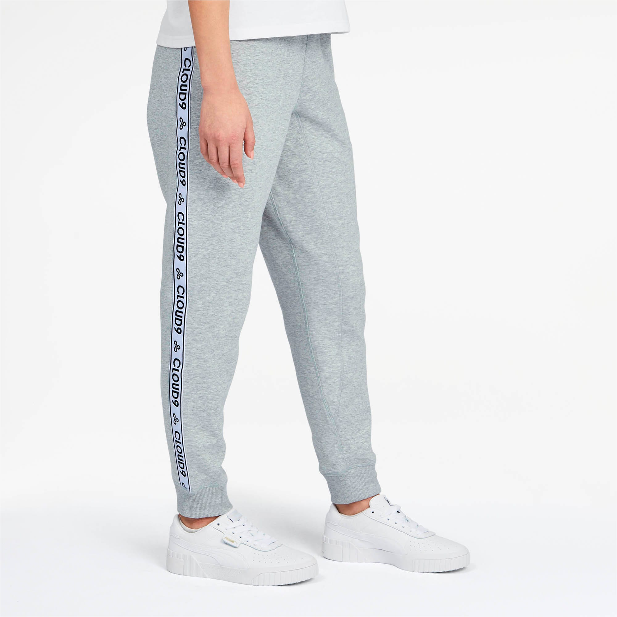 puma grey joggers womens