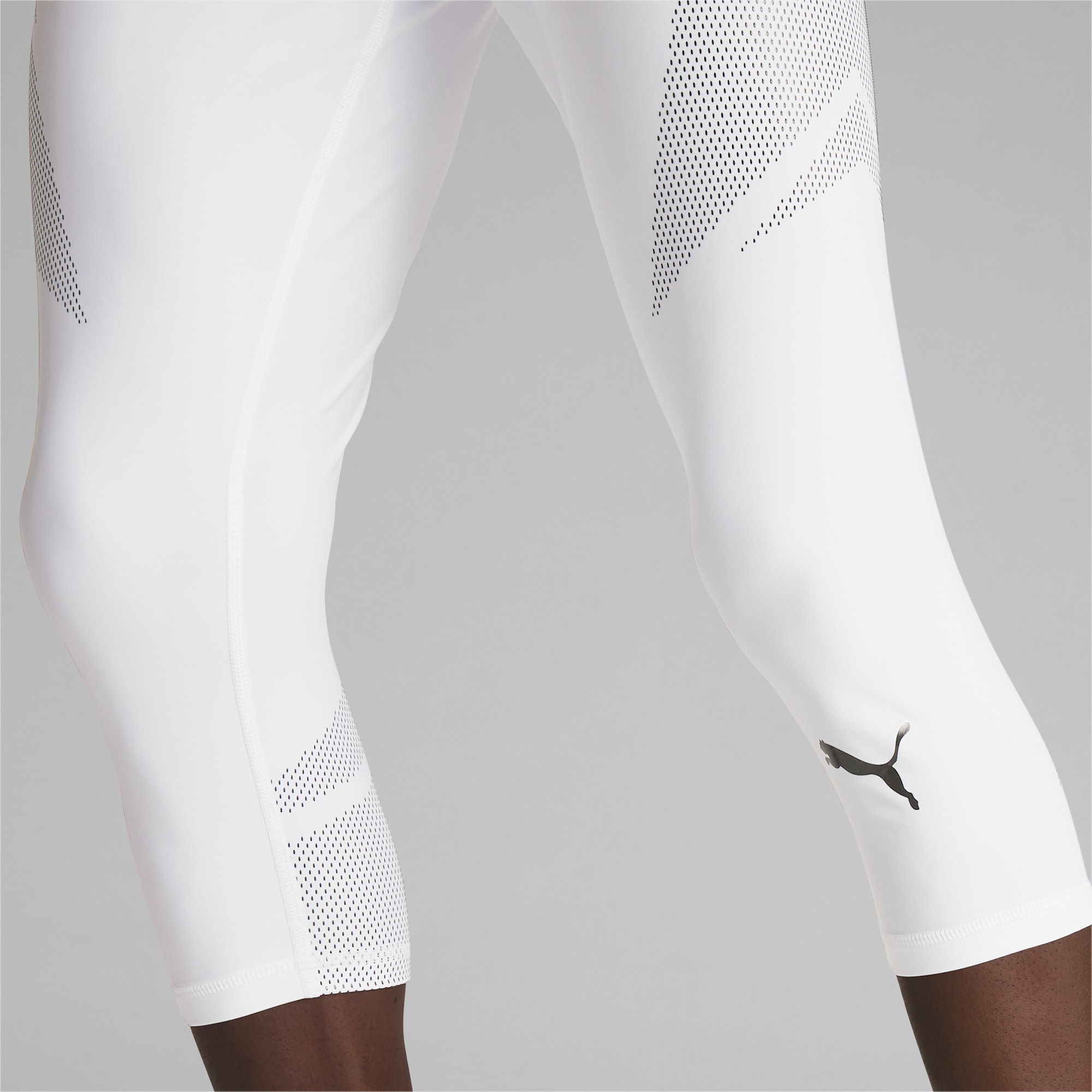 Puma HOOPS TEAM FULL - Leggings - white 