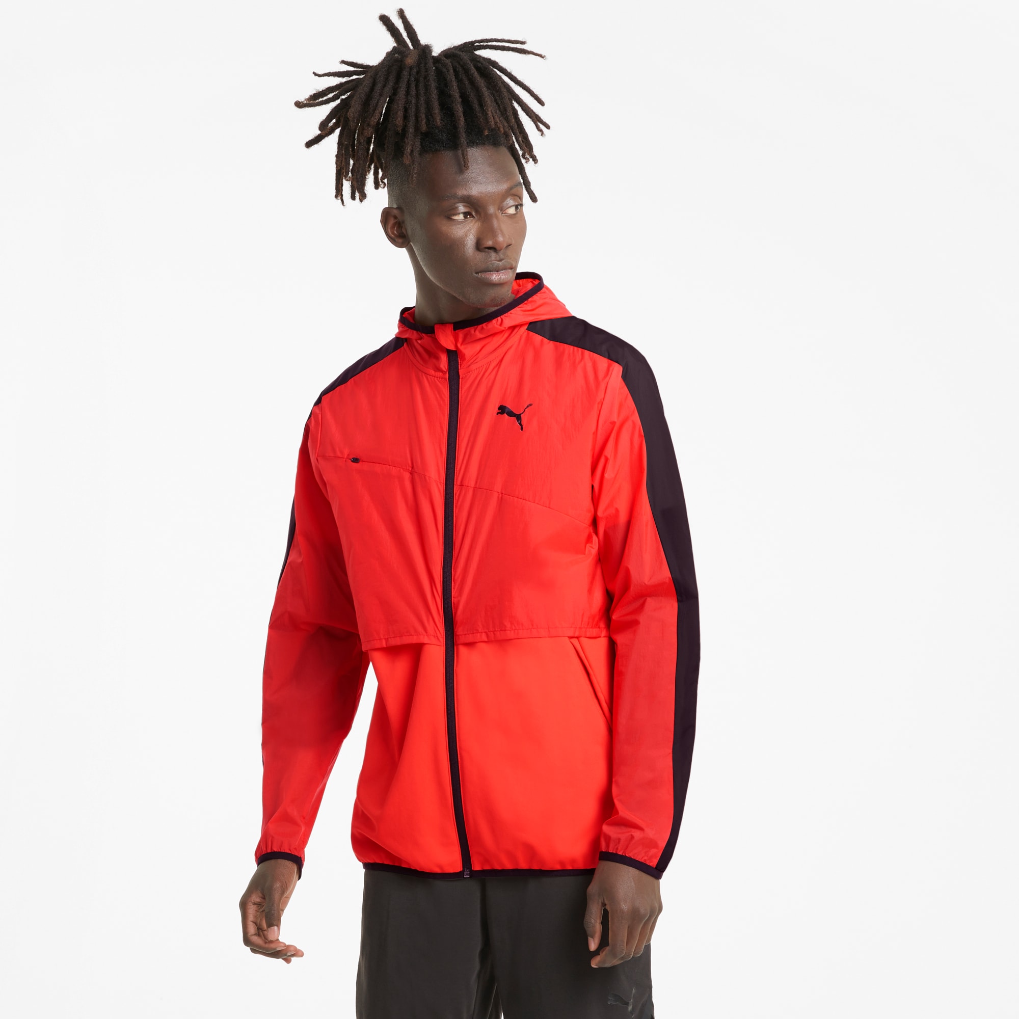 Red puma windbreaker best sale