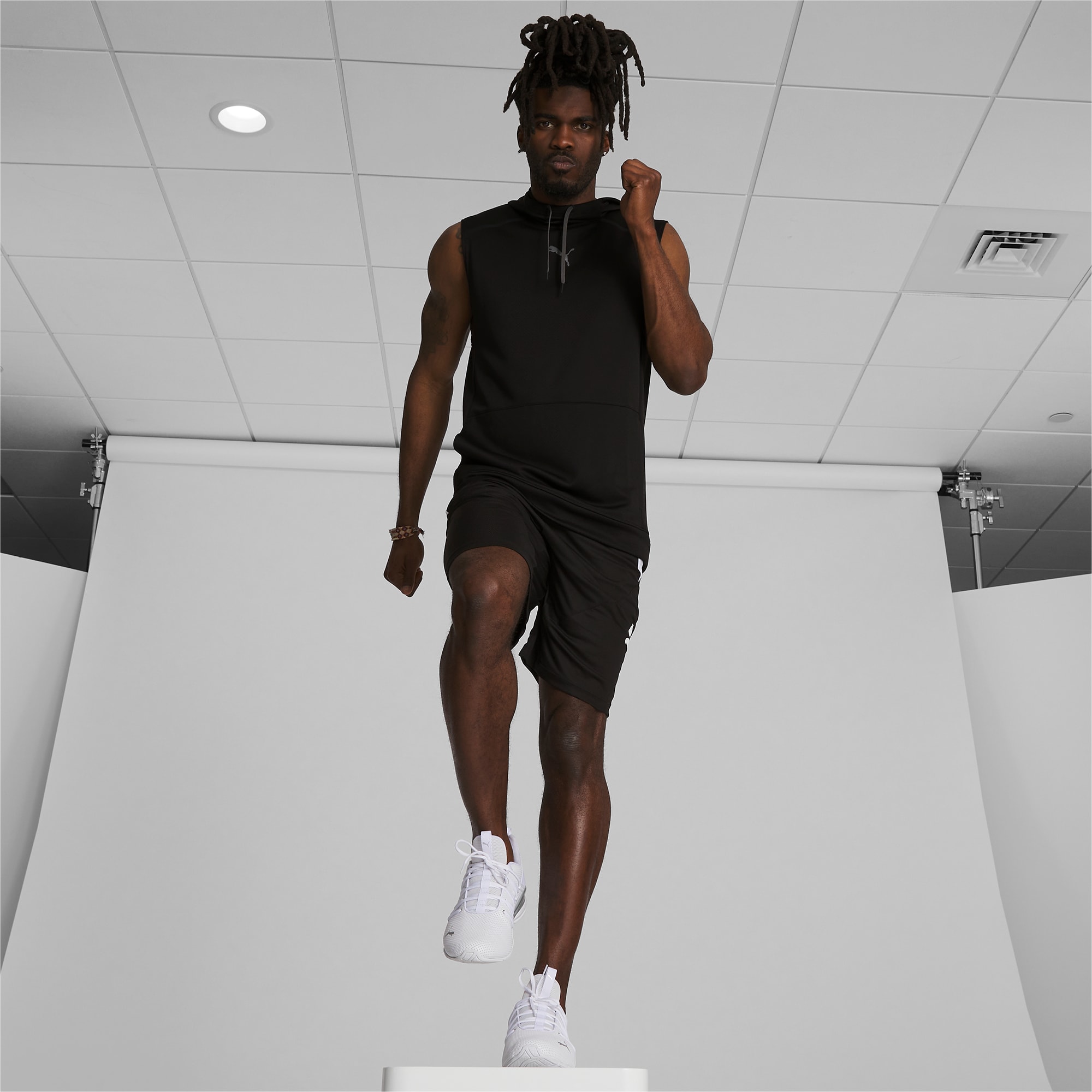 Puma sleeveless hoodie mens hot sale
