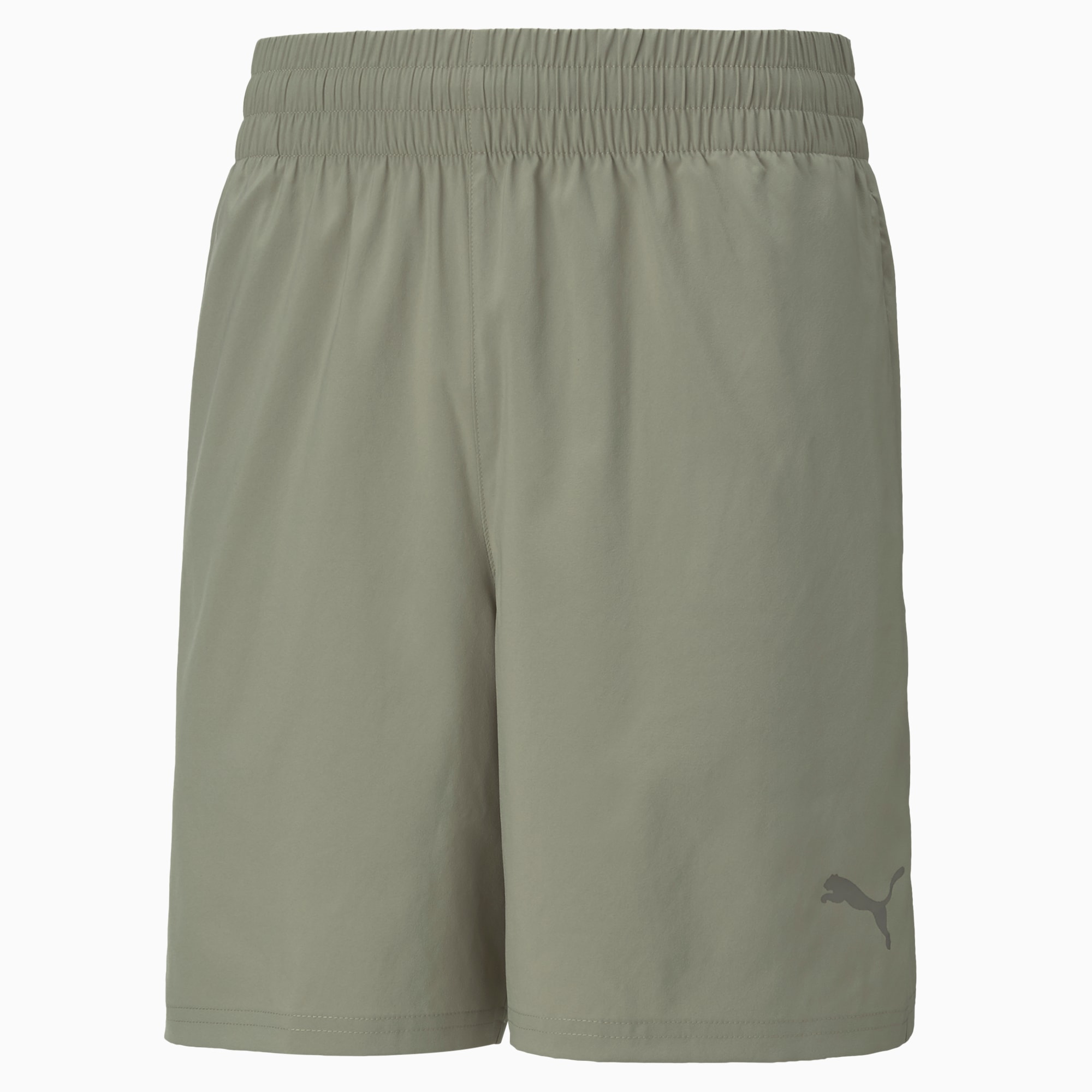 Green puma shorts sale
