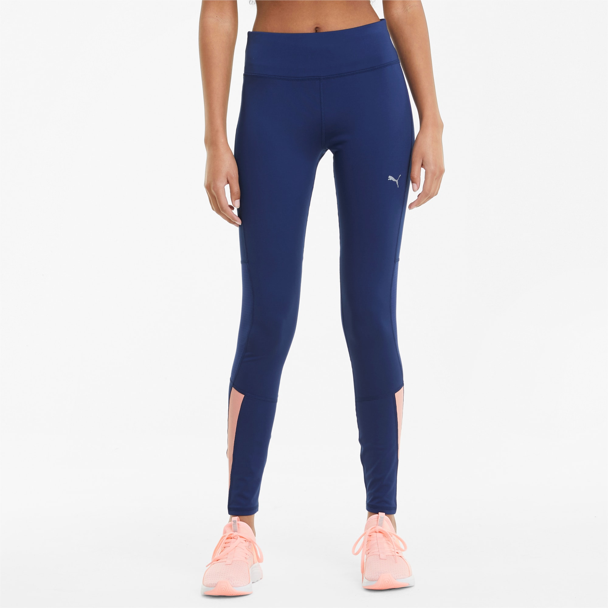 Blue running leggings