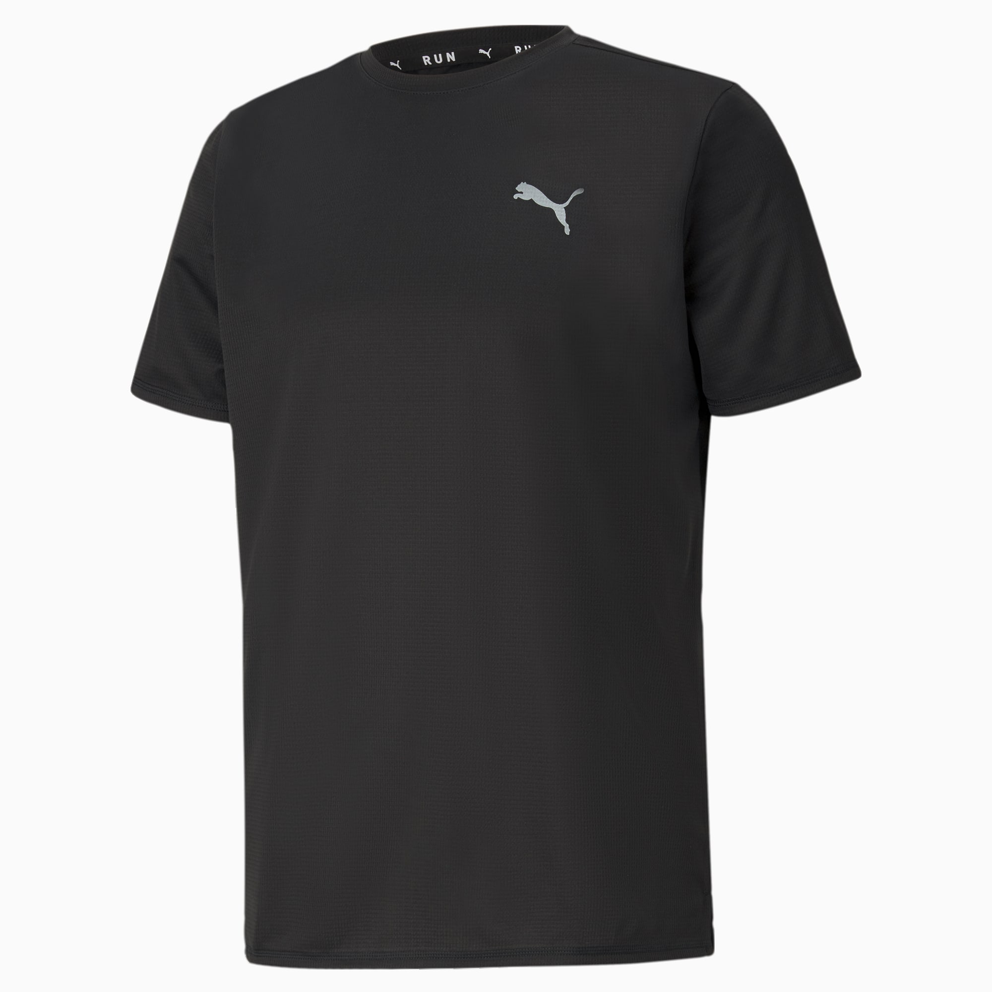 Camiseta de running de manga corta Favourite para hombre, Puma Black, extralarge