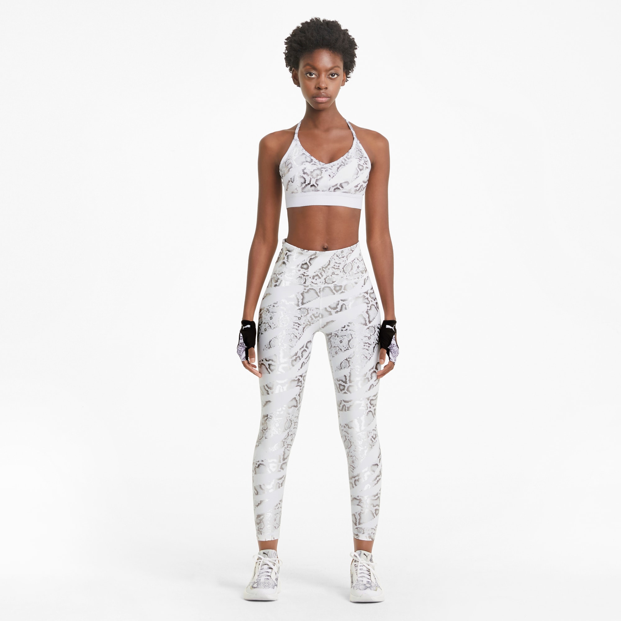 Untmd Printed 7 8 Women S Training Leggings Puma White Castlerock Print Puma Womens Styles Puma Estonia