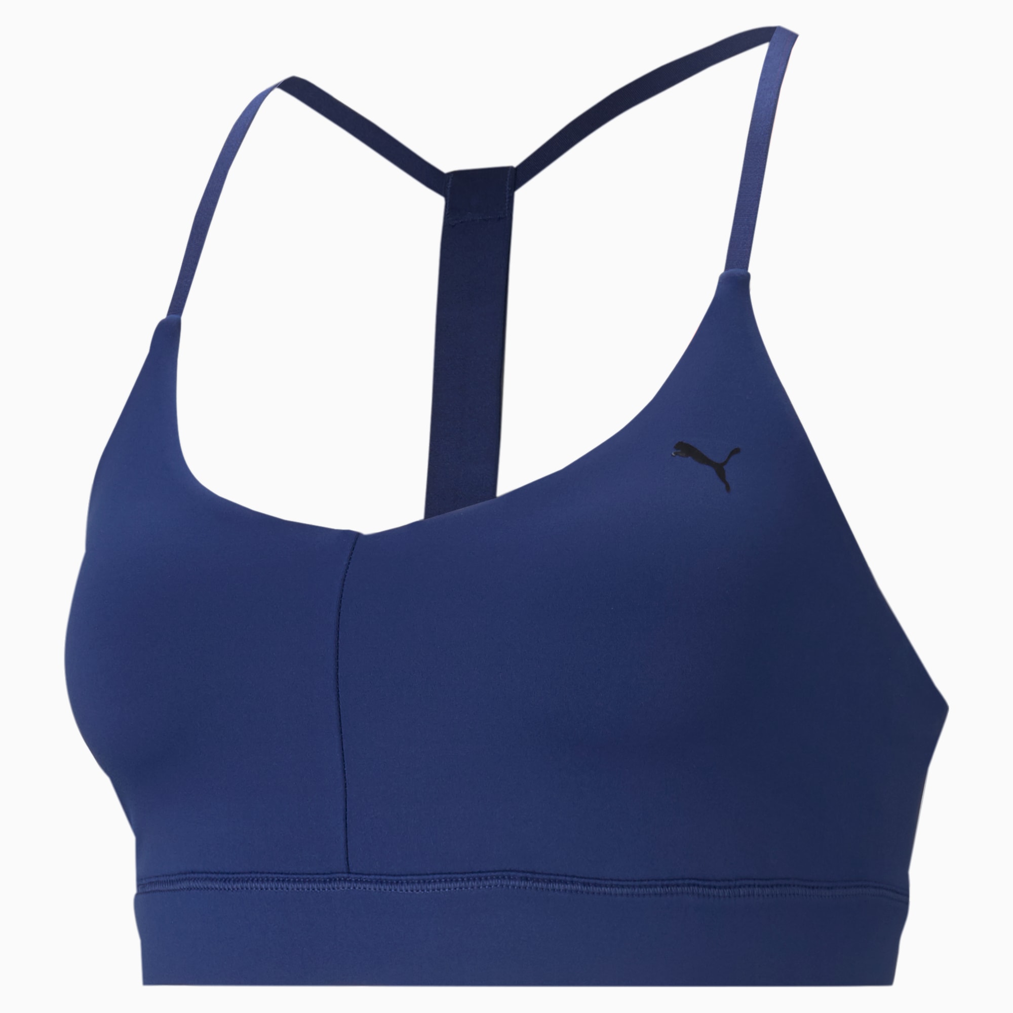 Nike Womens USA Impact Strappy Bra - Photo Blue/Deep Royal Blue/Reflect  White - Womens Clothing