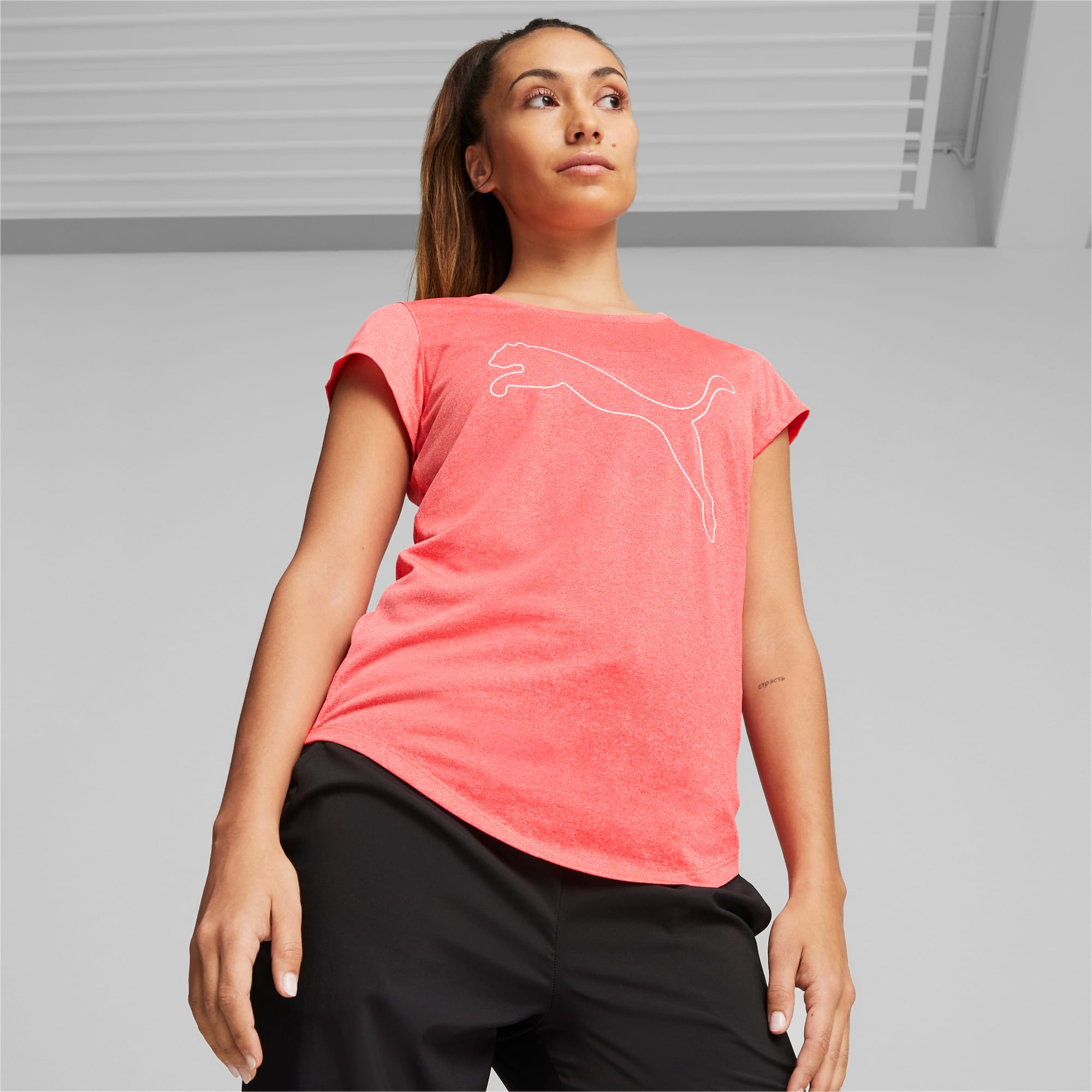 Performance Heather Cat Women s Training Tee
