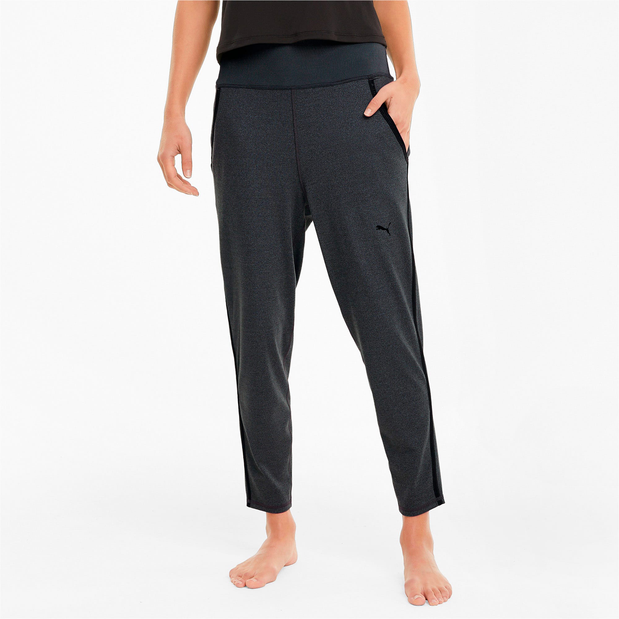 Puma公式 スタジオ リブ ジョガー パンツ ウィメンズ Charcoal Gray Heather プーマ パンツ タイツ プーマ
