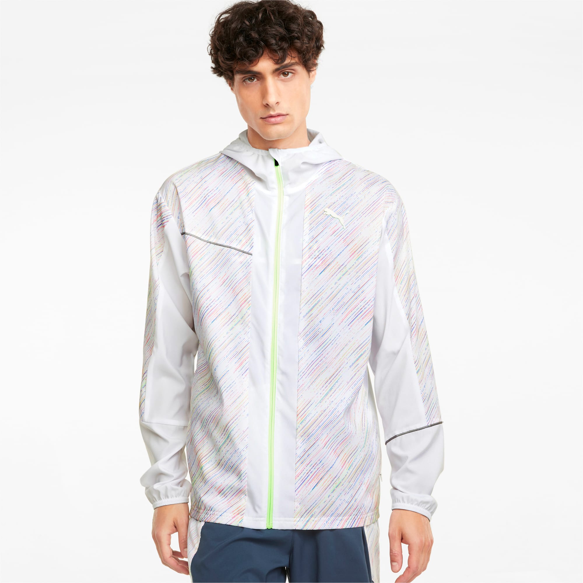 RUN Graphic Hooded Men s Running Jacket