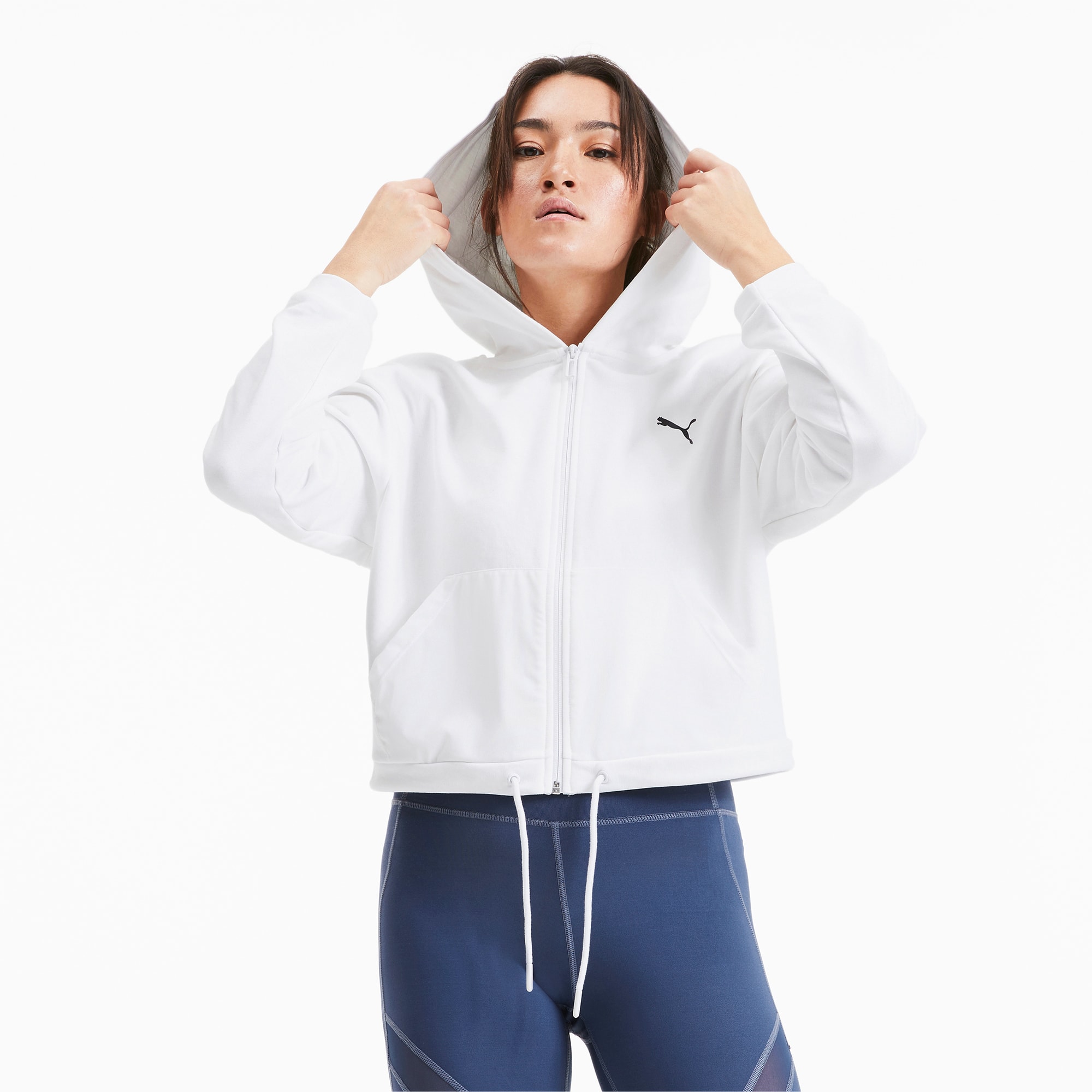 white zip up sweater women's