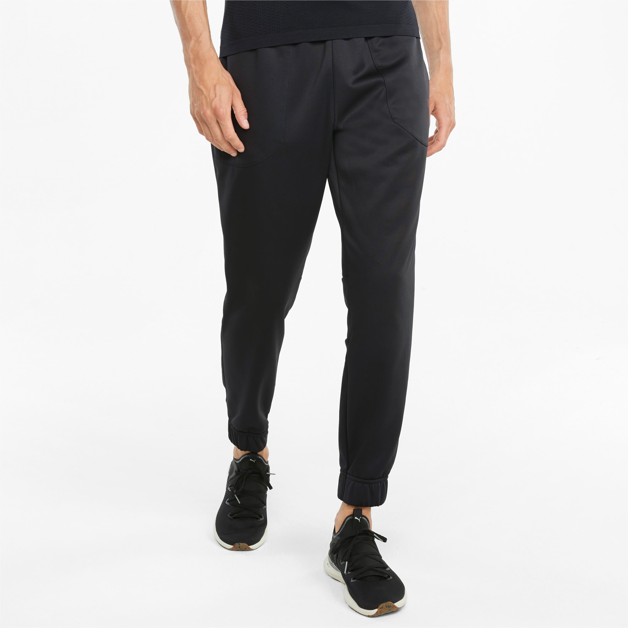 Buy Puma Mesh Overlay Men Black Sweat Pants Online