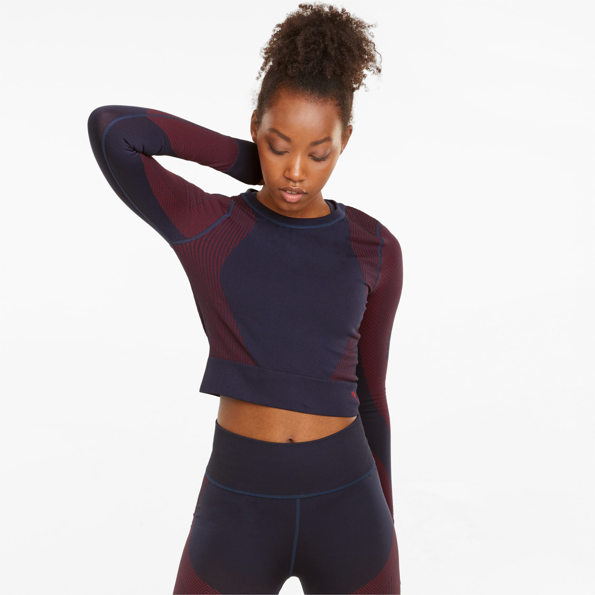 SEAMLESS LONG SLEEVE CROP TOP – peachysports