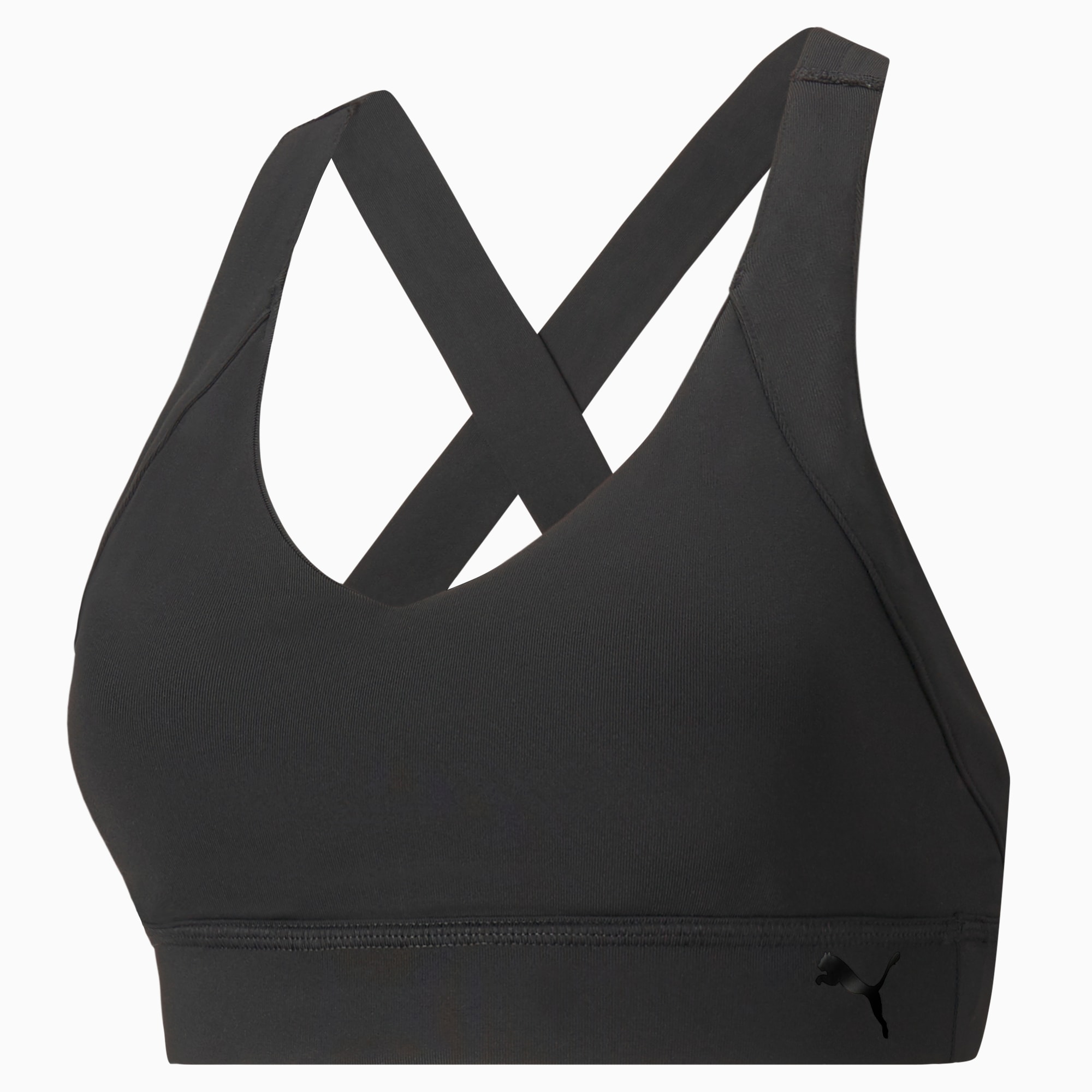 Buy Puma women sportswear fit padded training sports bra tan