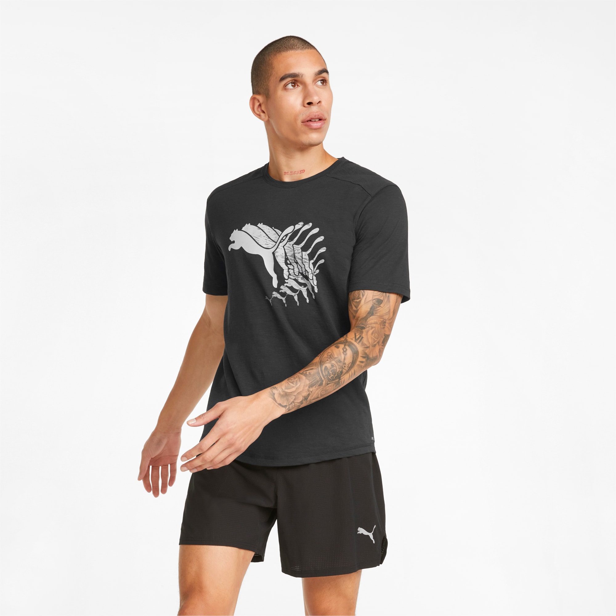 Logo Short Sleeve Men s Running Tee