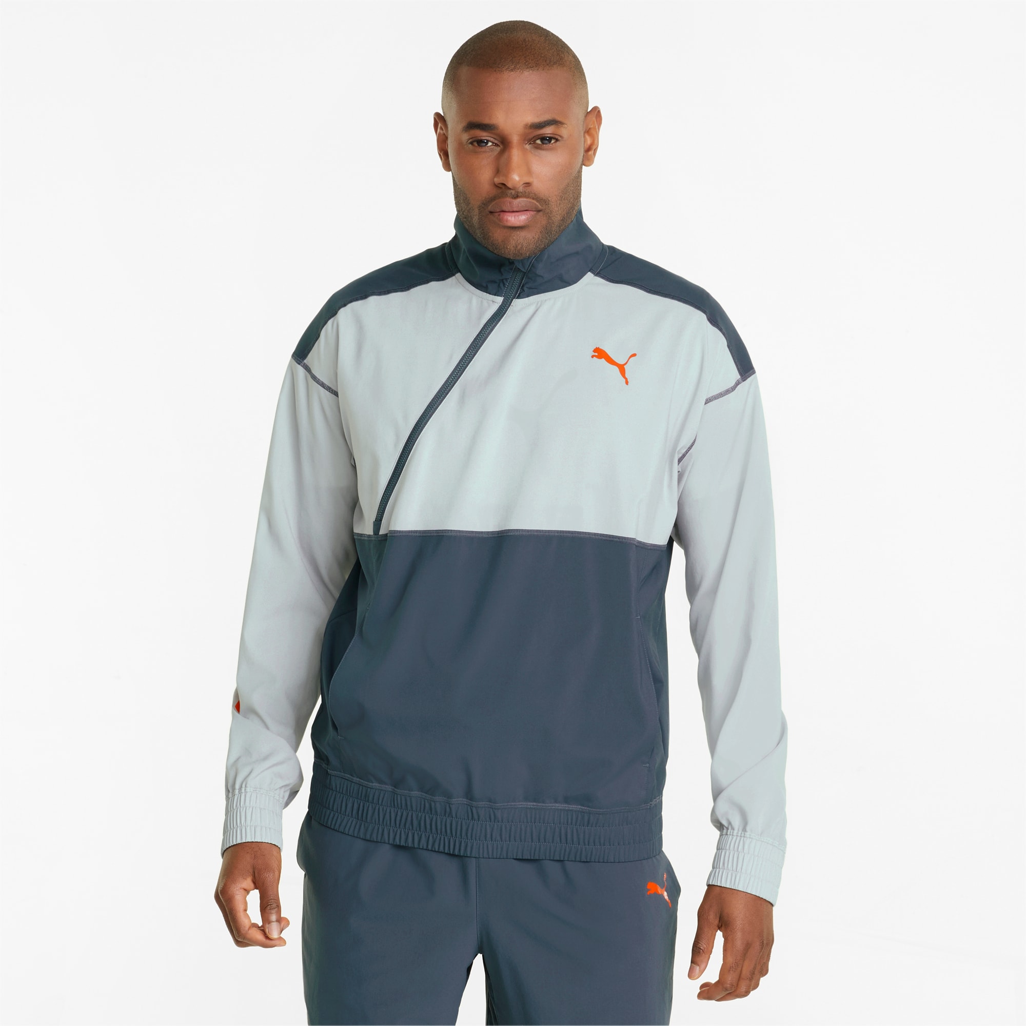 Puma men's 1/2 zip wind jacket top