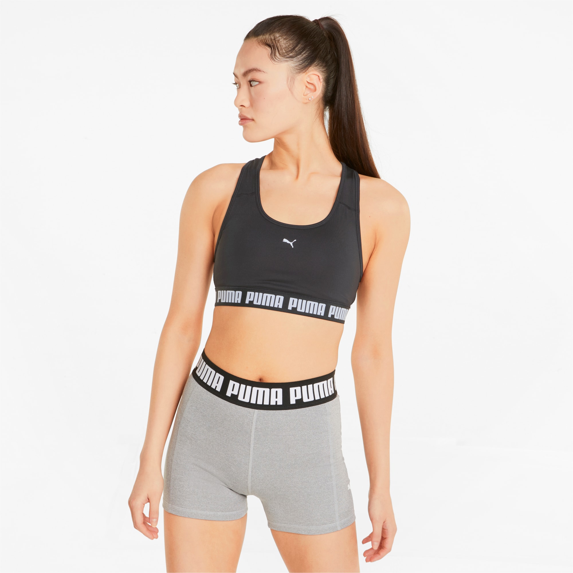 The Perfect Racerback Heather Grey Sports Bra for Strong Humans