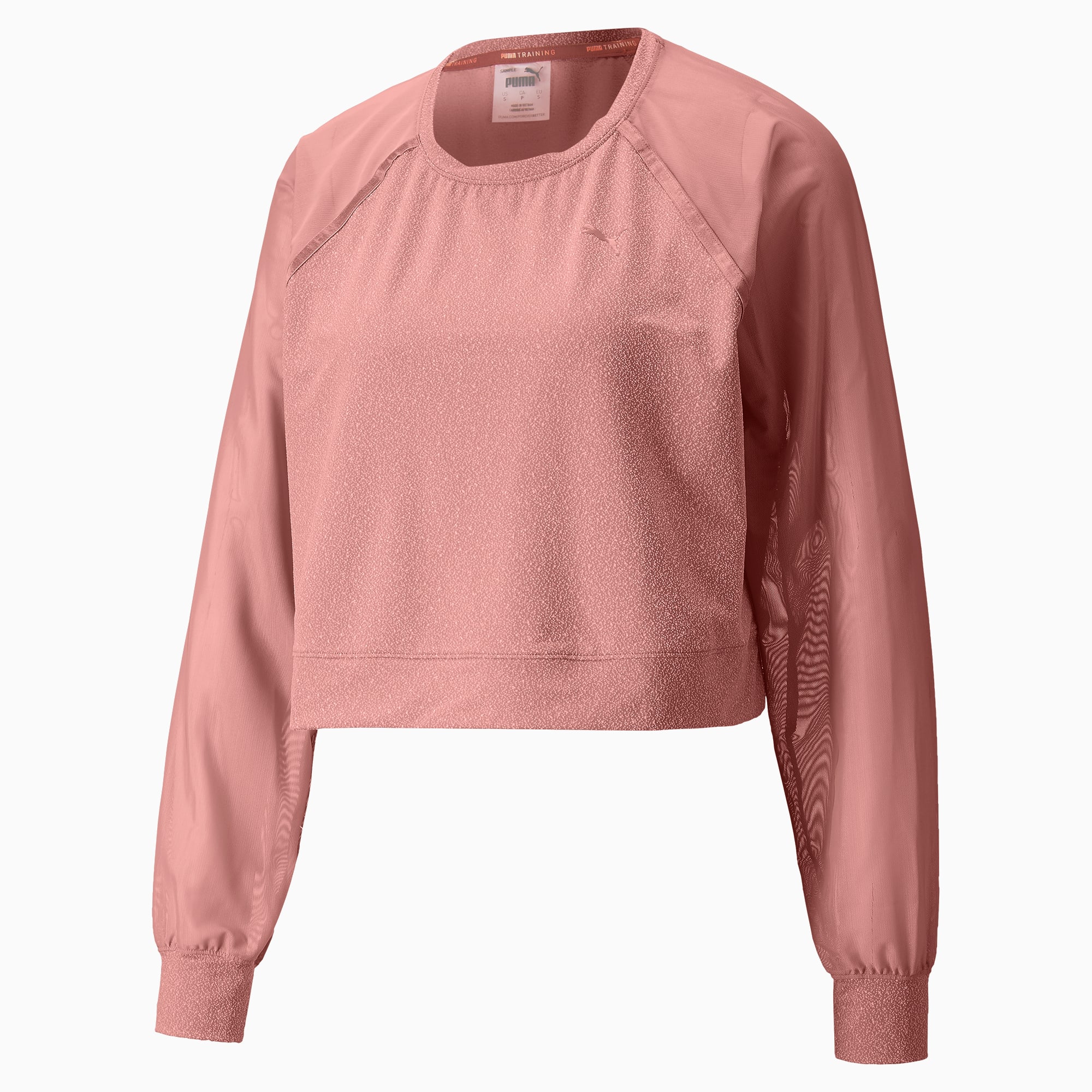 Nike versa embossed store cropped training sweatshirt