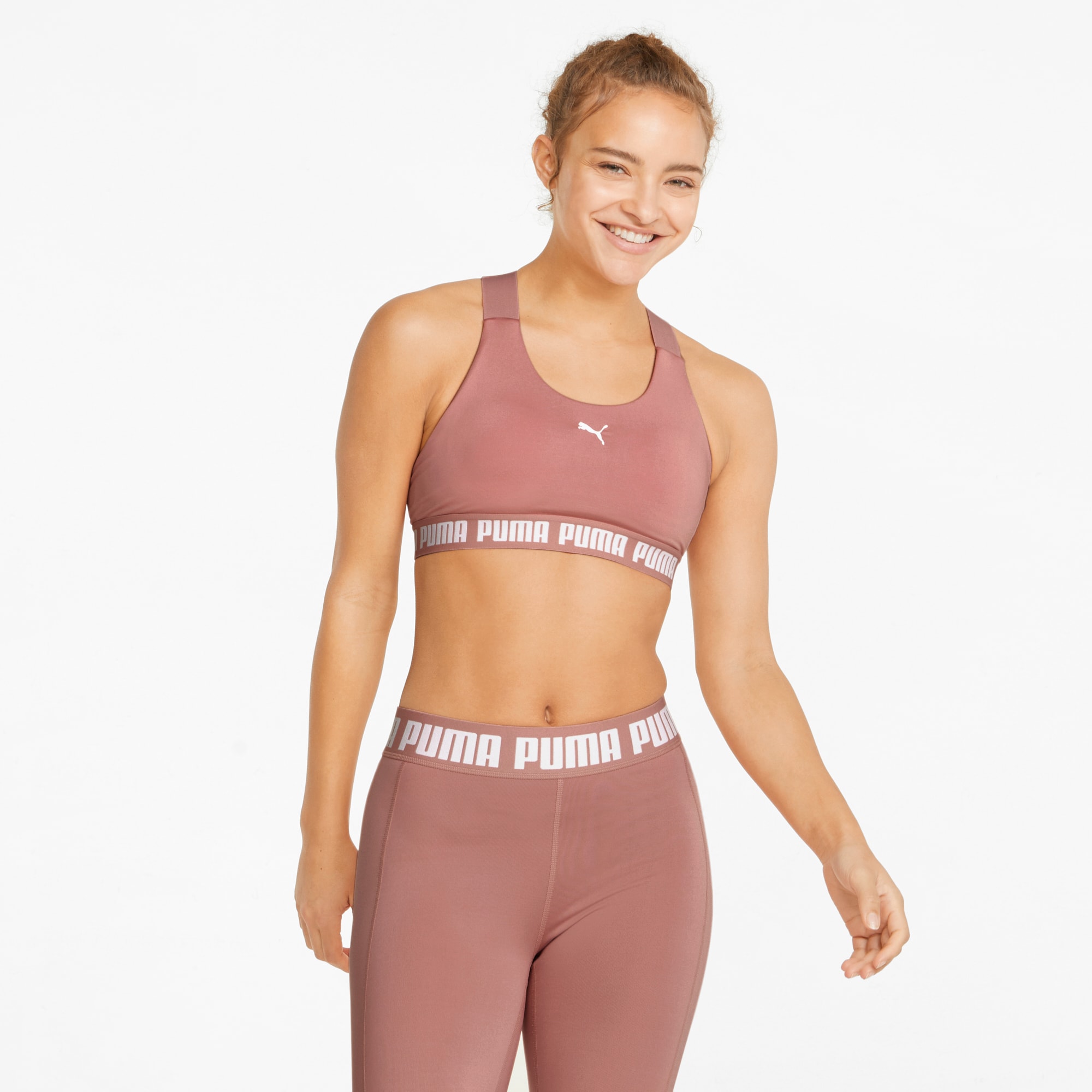 Buy Floret Medium Impact Seamless Sports Bra - Rose at Rs.279