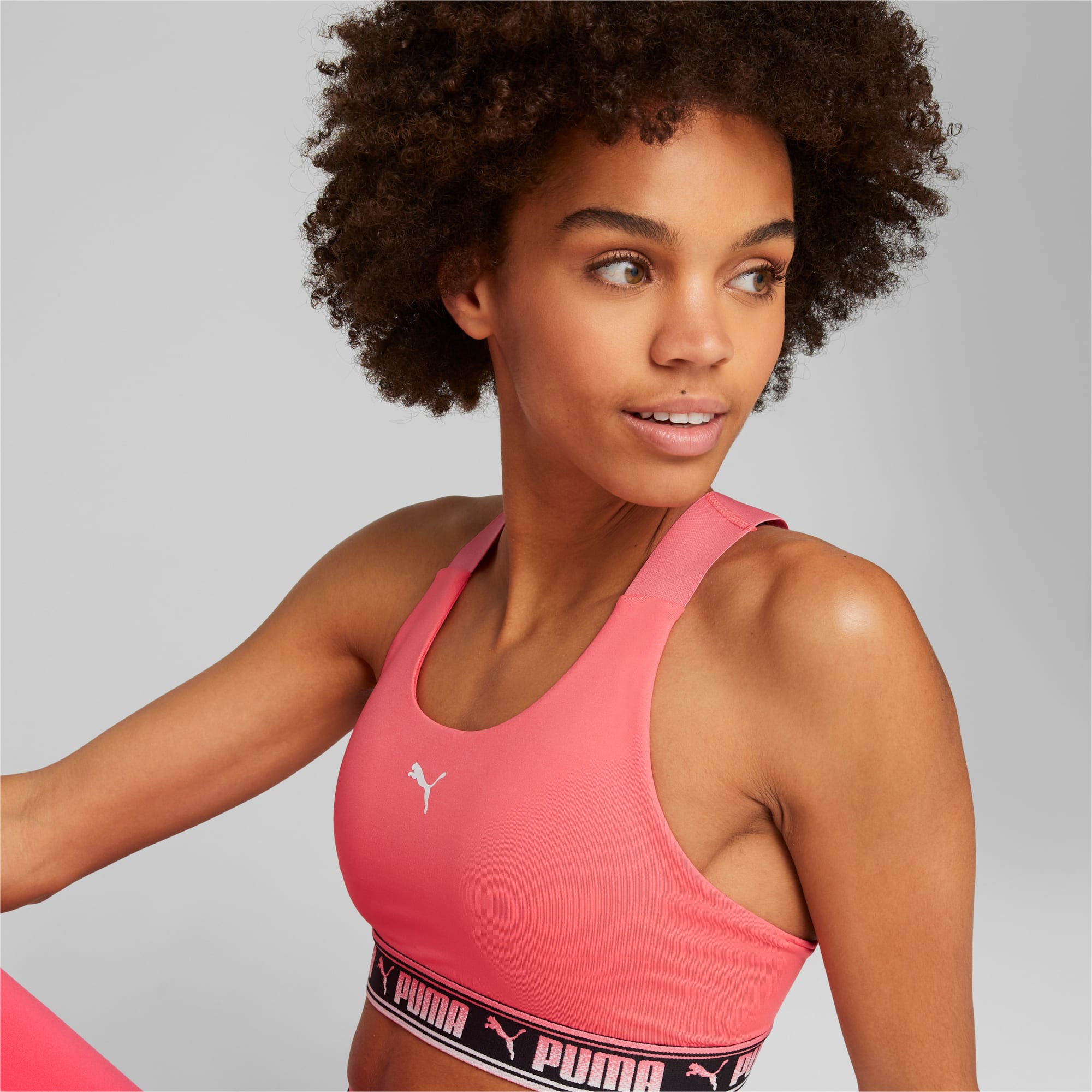 Puma Mid Impact Strong Bra (Size S, Infinity), Women's Fashion, Activewear  on Carousell