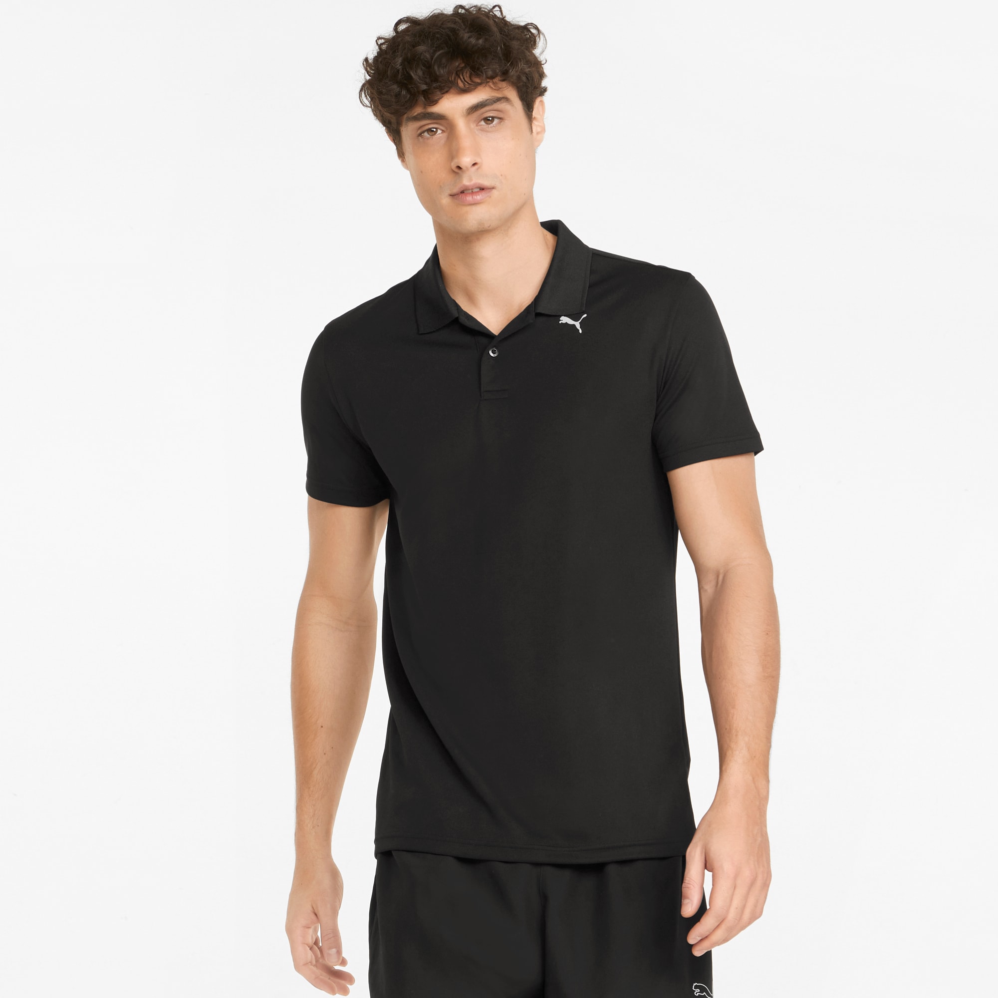 Performance Men s Training Polo Shirt Puma Black PUMA Shoes PUMA