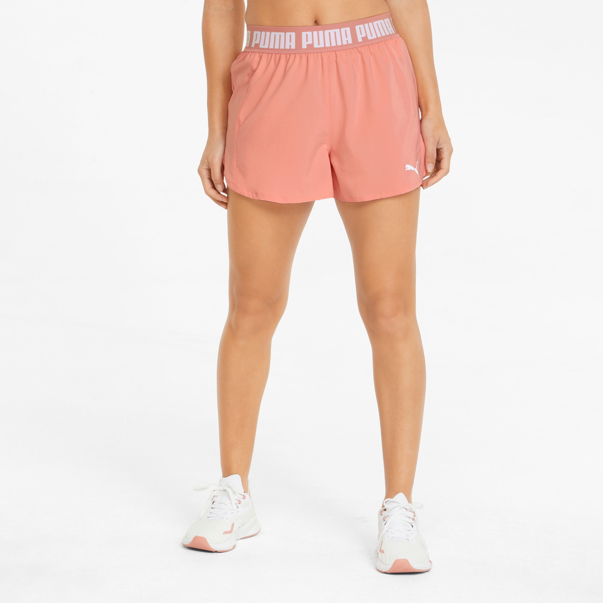 Puma track shorts pink cheap