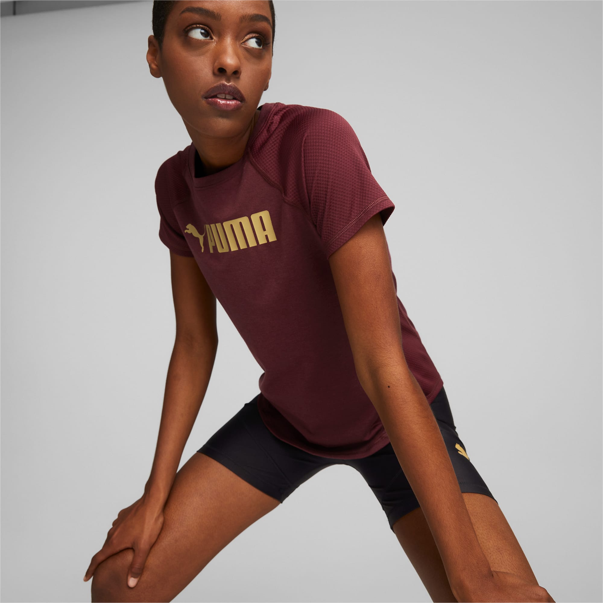 Burgundy puma shirt clearance