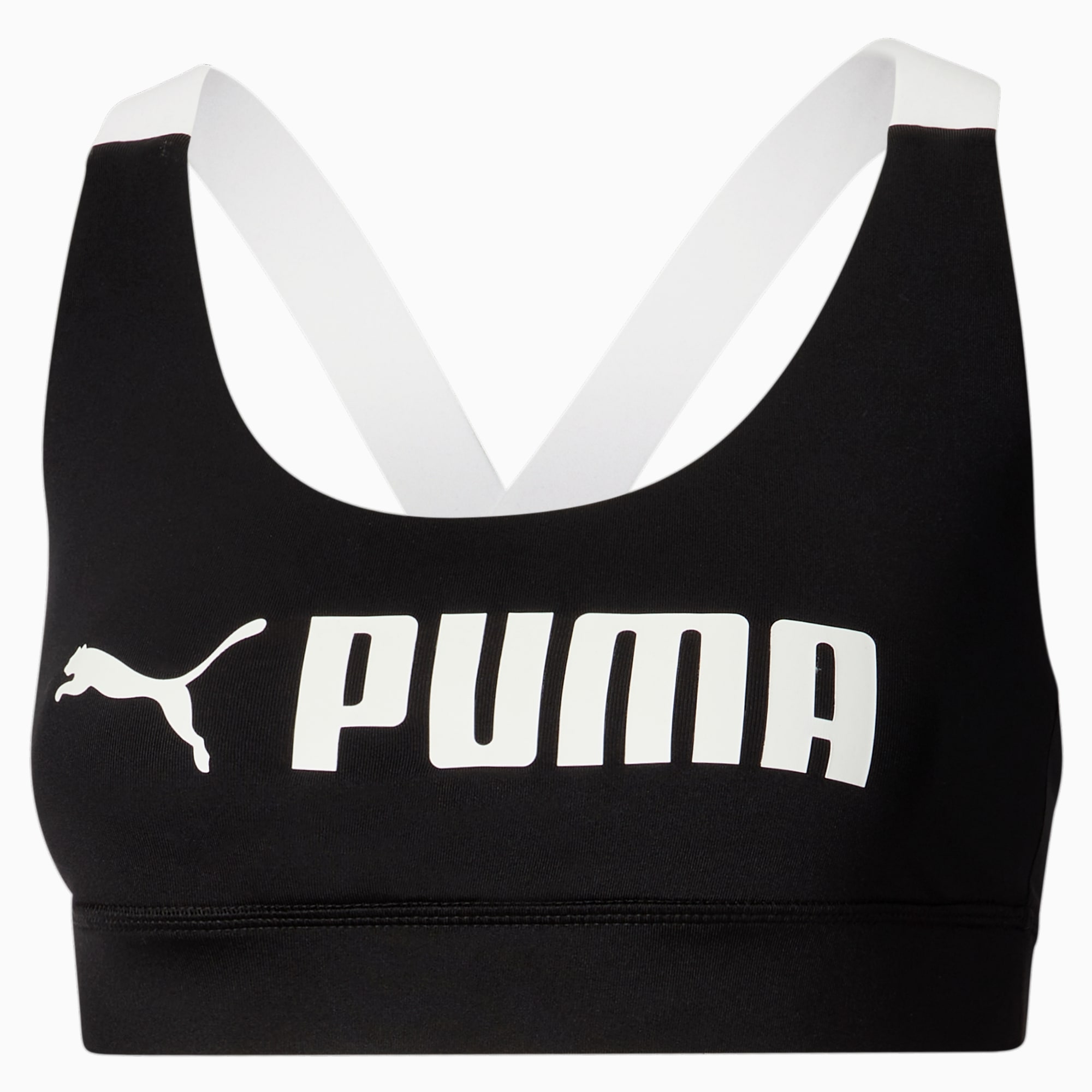 Puma Feel It Mid Impact Bra Womens Size XL Casual 520299-01 for