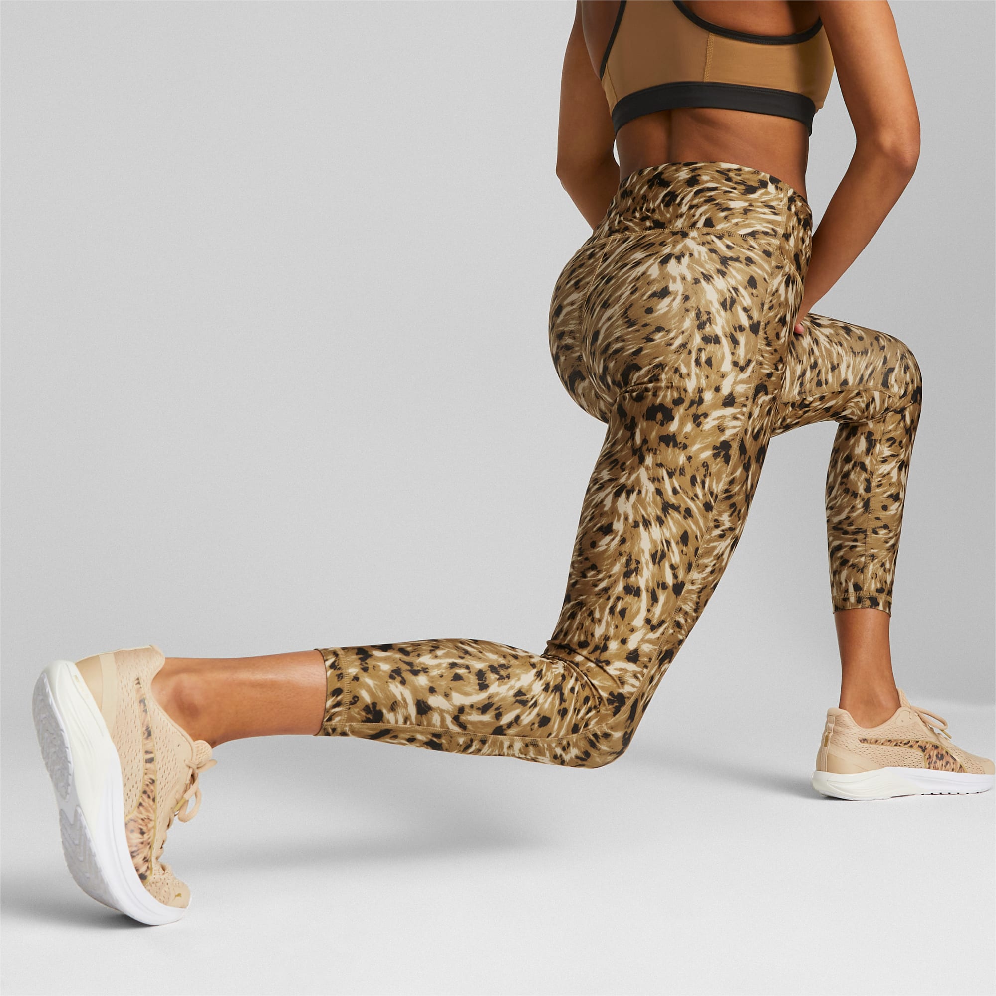 Nike One Womens High-Waisted Leopard Print Tights Print XL