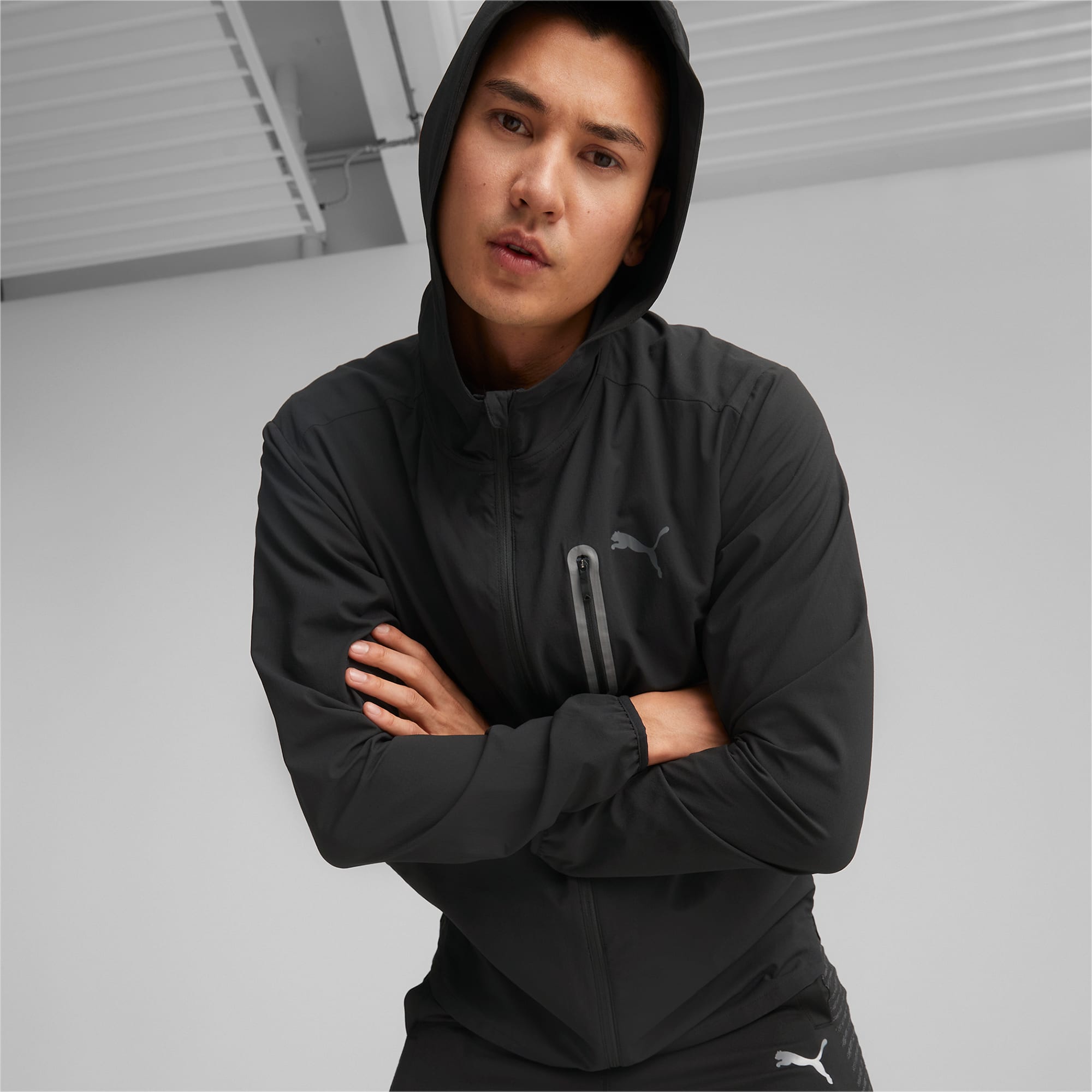 Puma black store jacket mens
