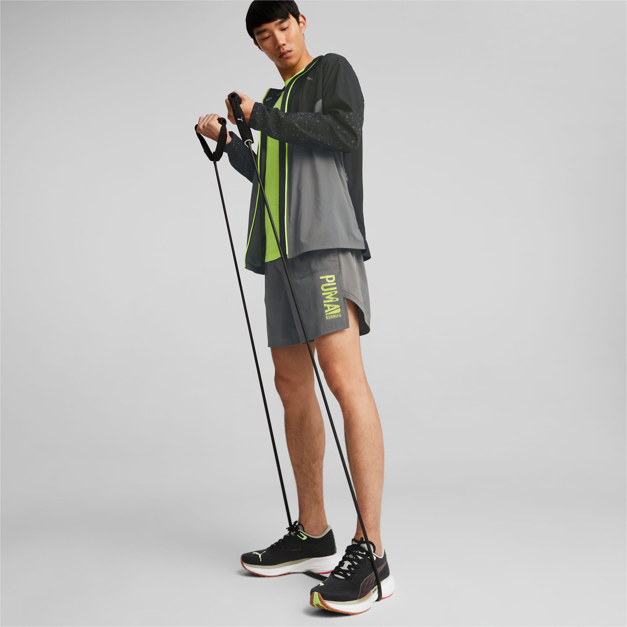 Reflective Printed Men s Woven Running Jacket PUMA