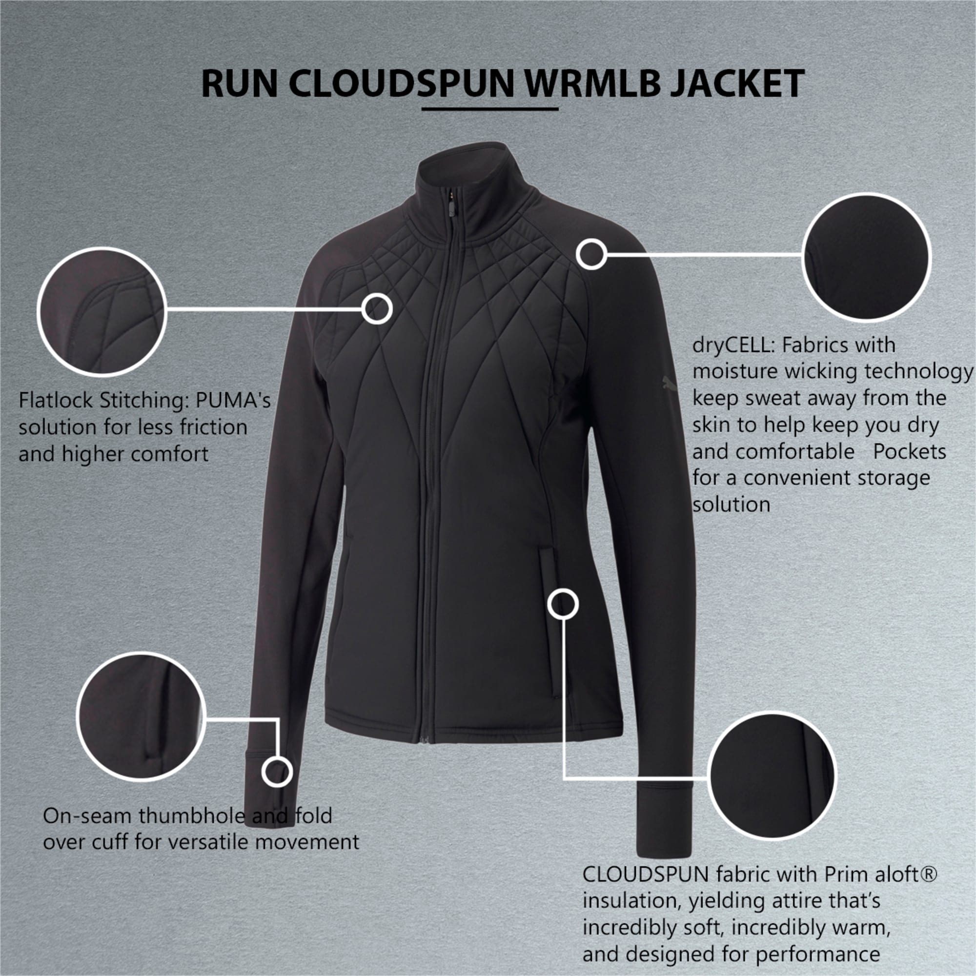Puma thumbhole jackets deals
