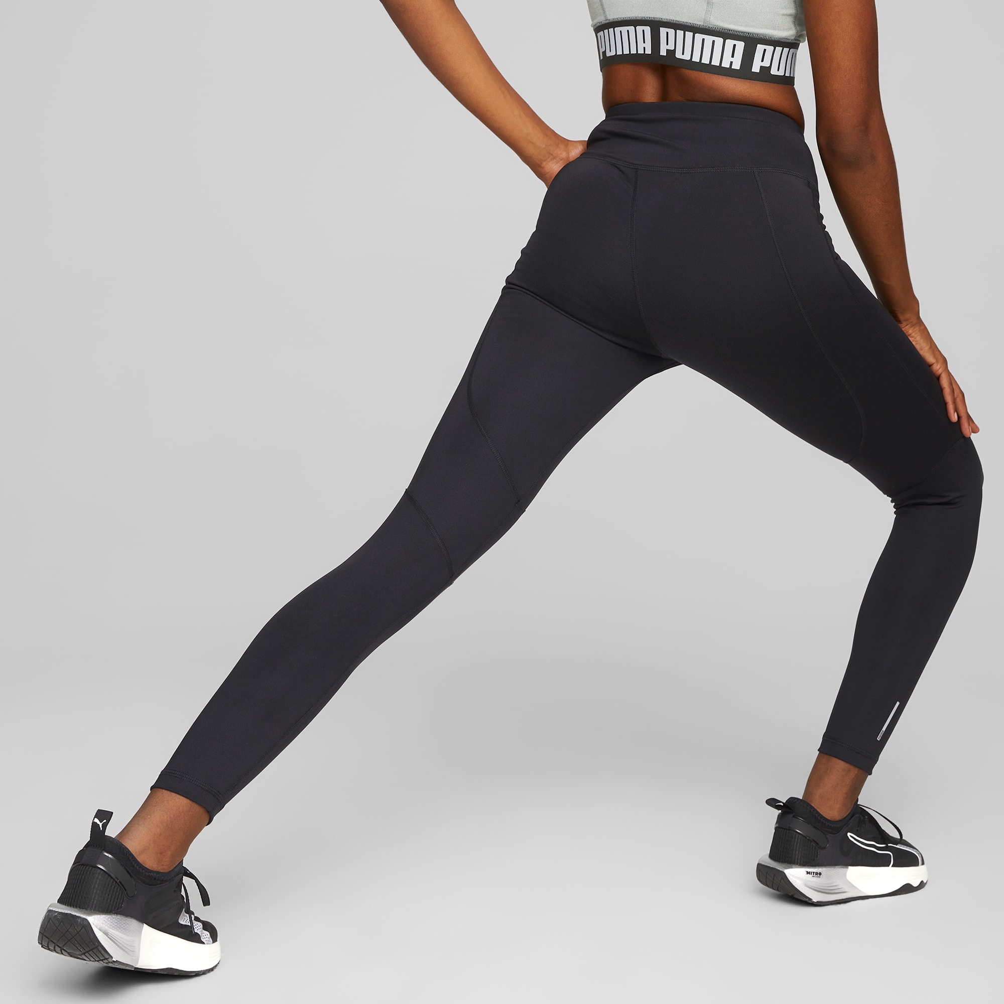 Favourite Logo High Waist 7 8 Training Leggings Women Puma Black