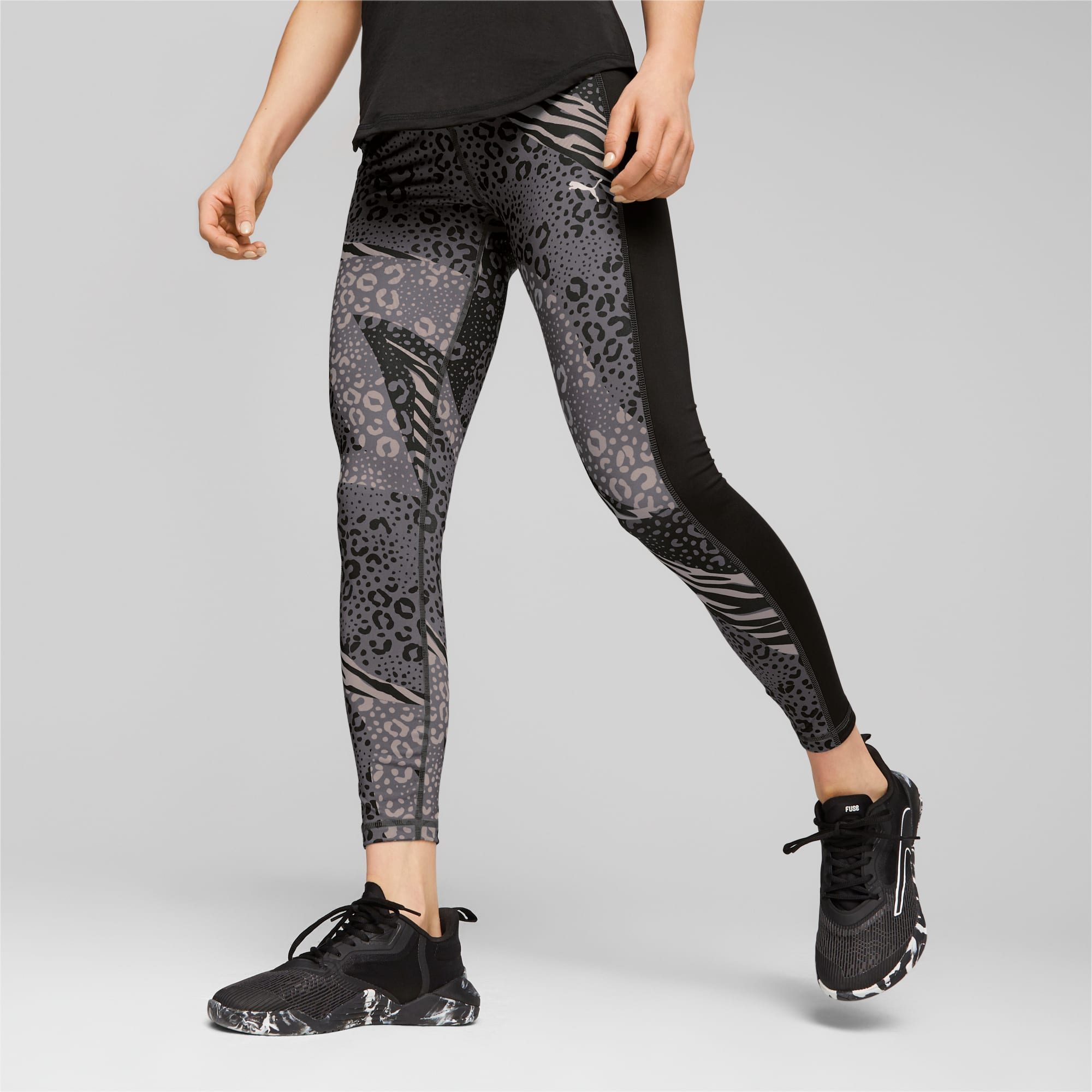 Puma X Koché Tech Tights Woman Leggings Black Size Xl Polyester