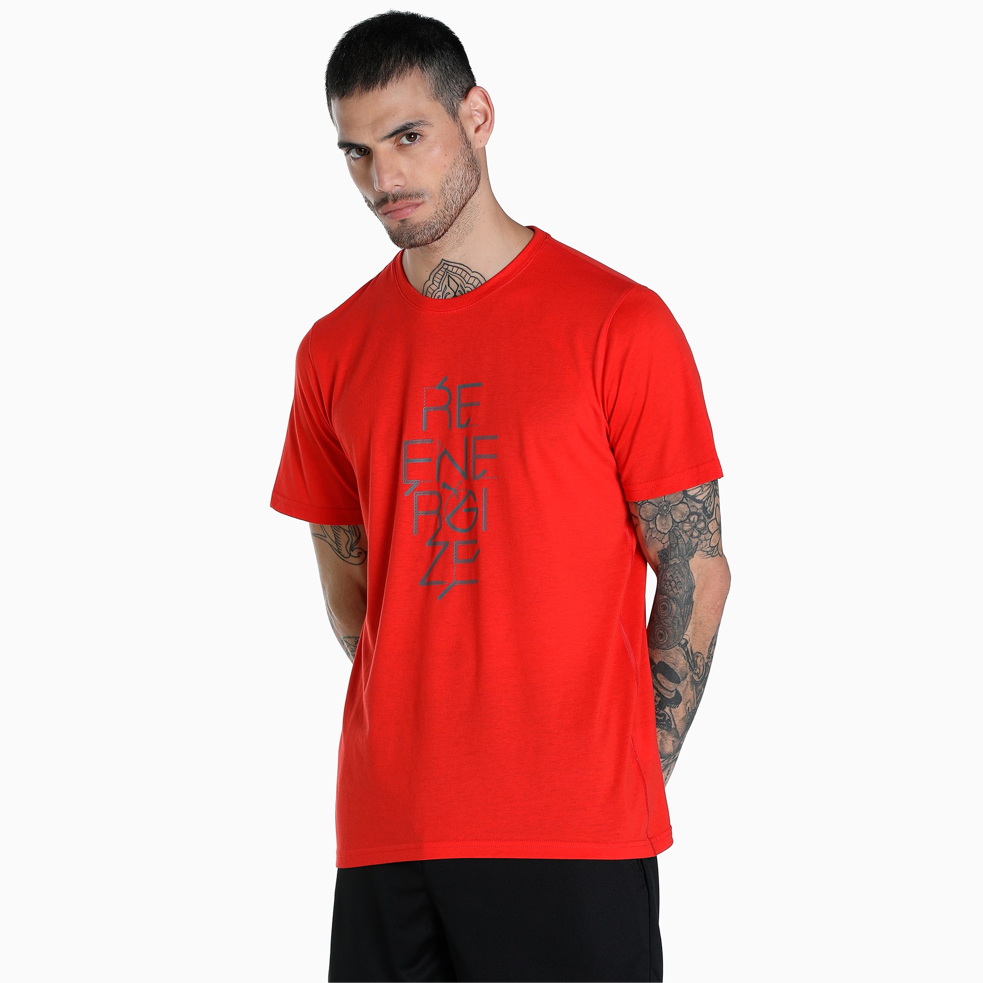 Performance Slogan Short Sleeve Training Tee Men | PUMA SHOP ALL PUMA ...