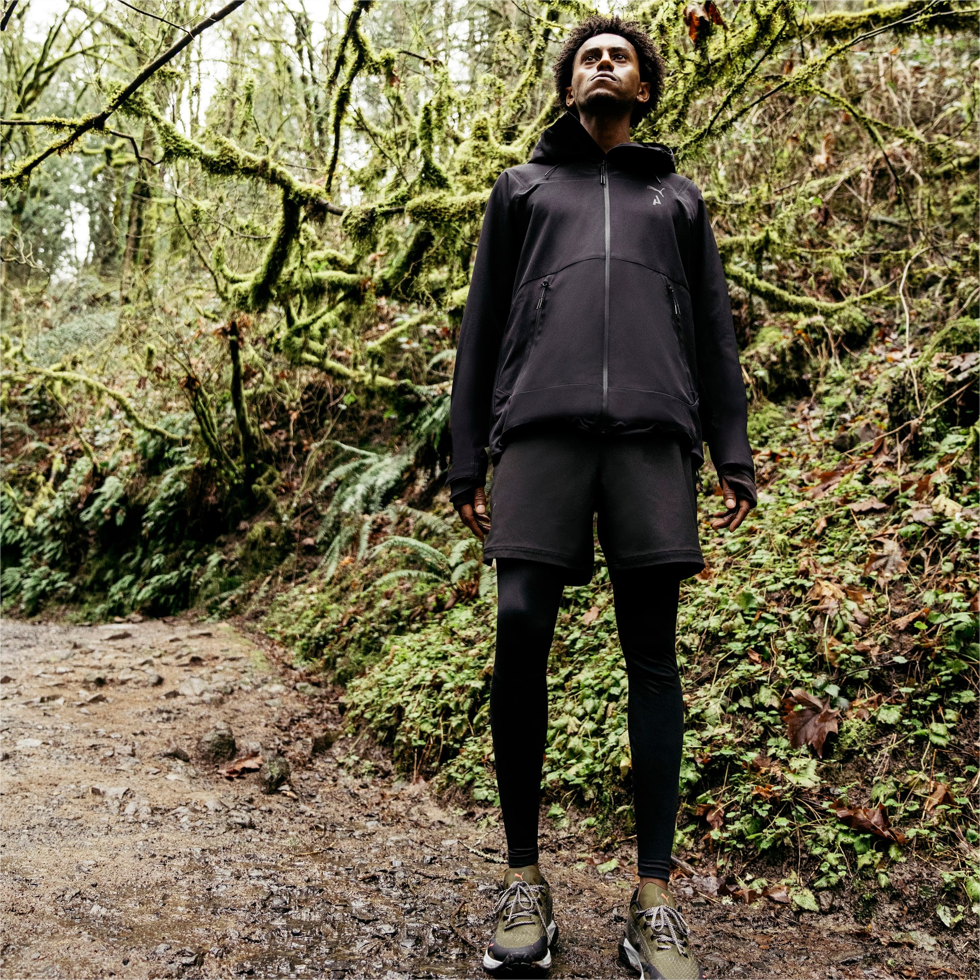 Mens black running tights deals