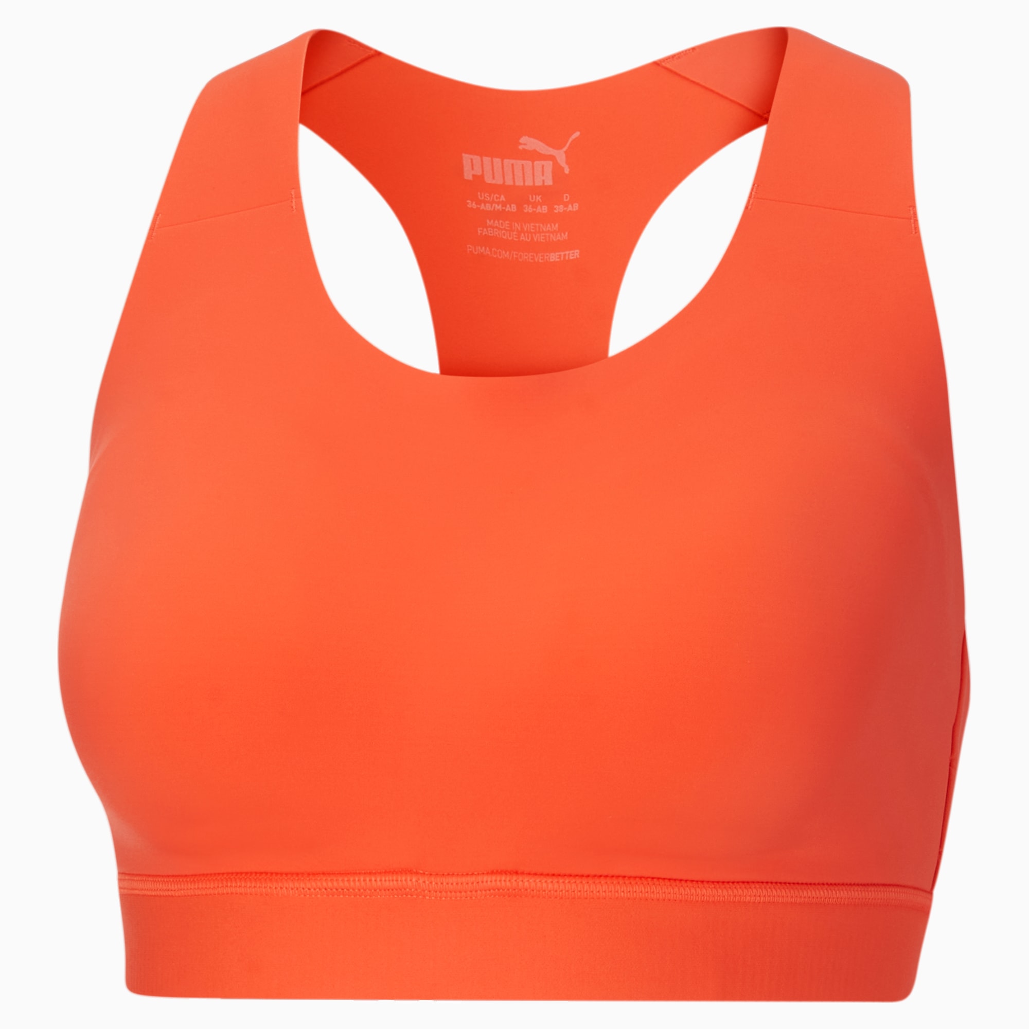 Puma Red Scoop Neck Sports Bra