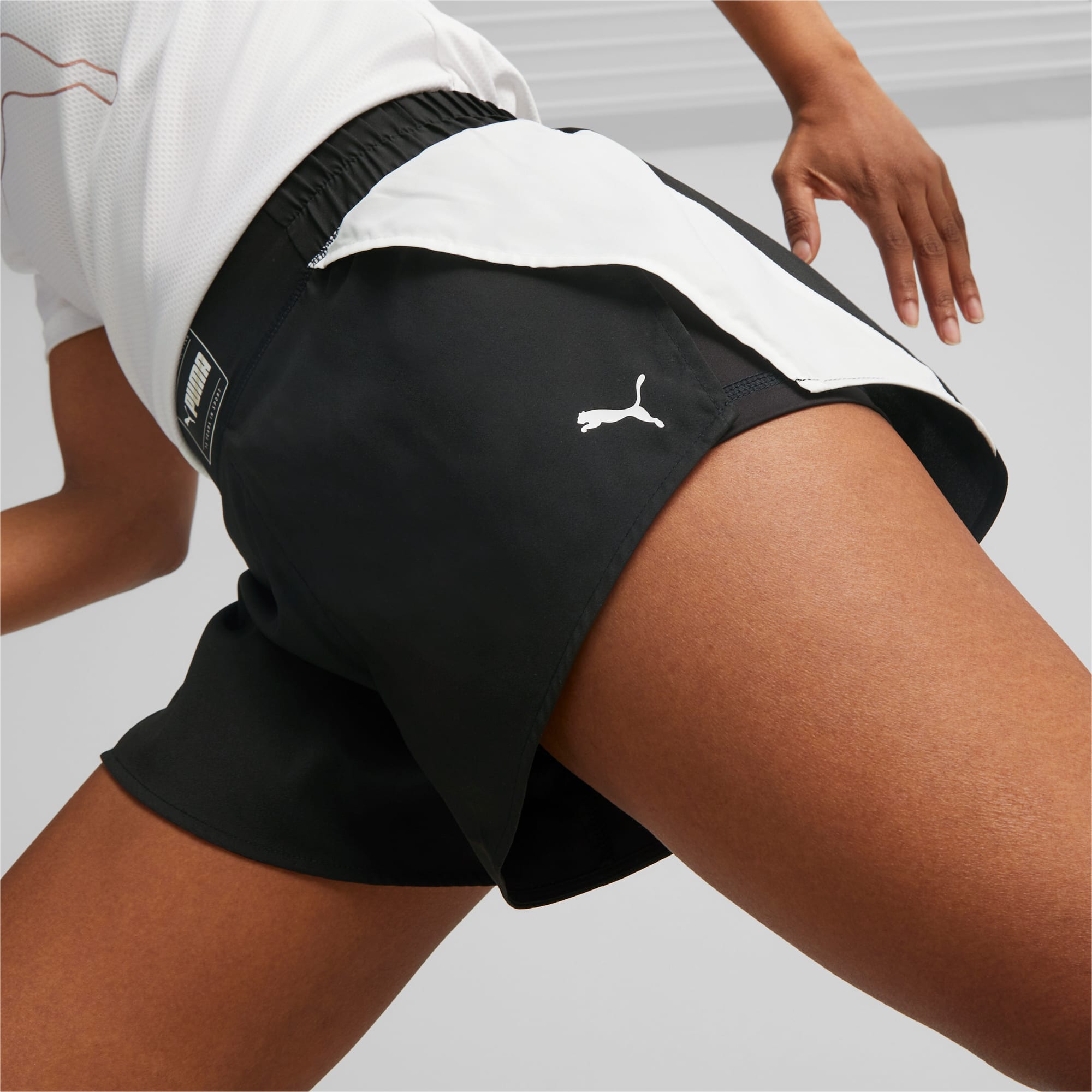 PUMA Solid Women Black Sports Shorts - Buy PUMA Solid Women Black