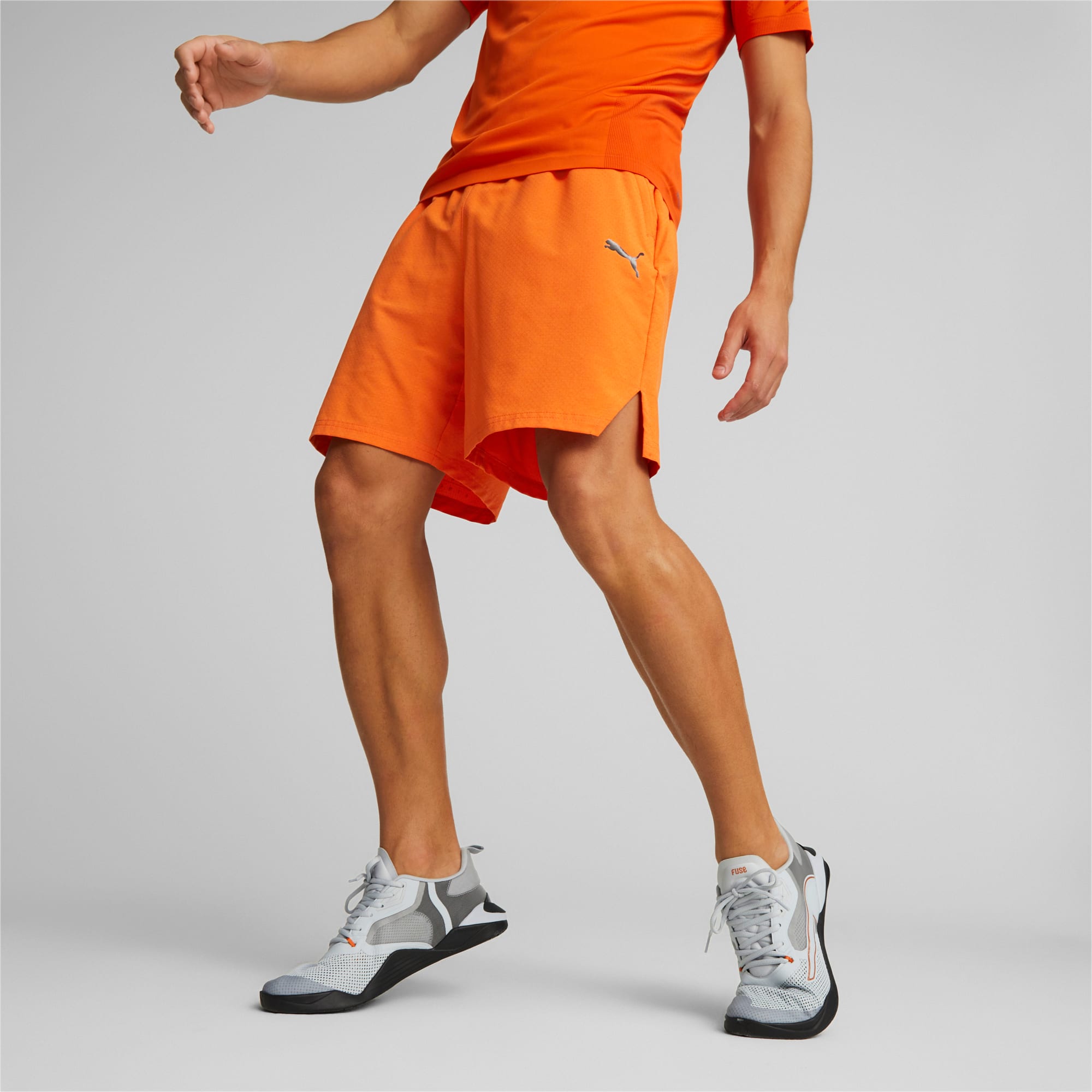 Mens orange sale puma shorts