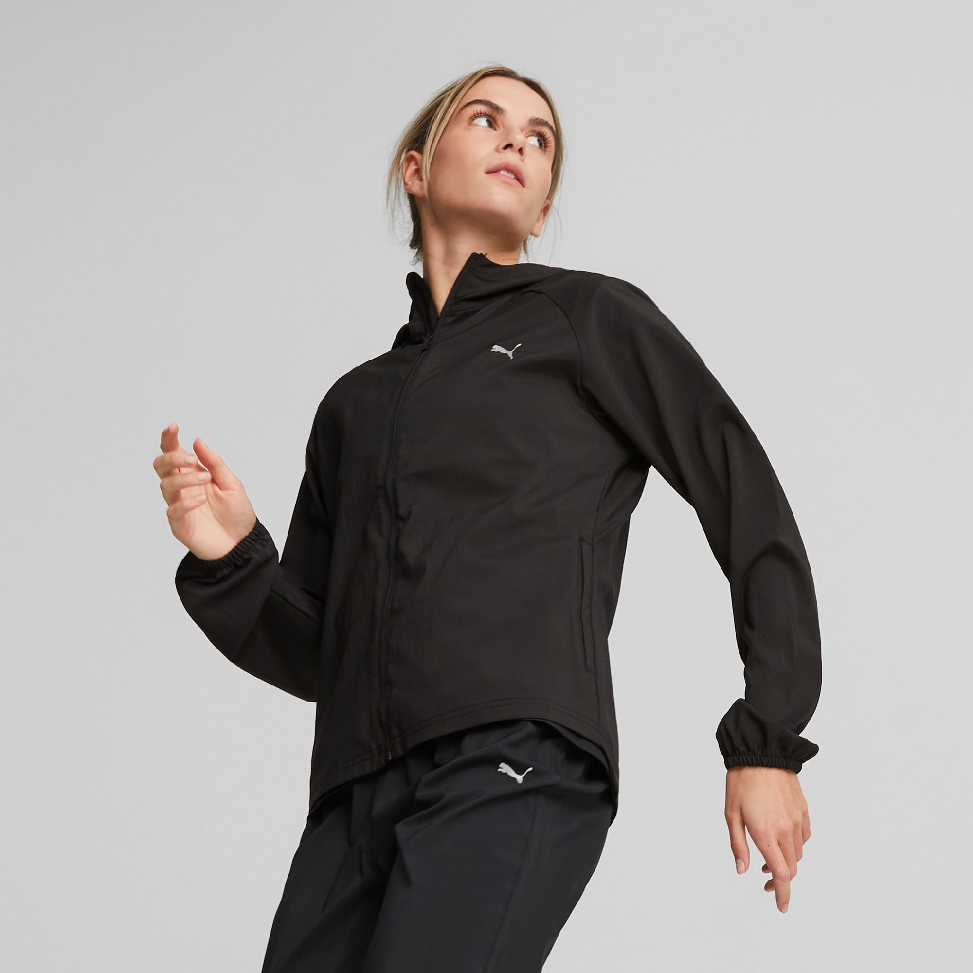Veste tissee a capuche RUN FAVOURITE Femme