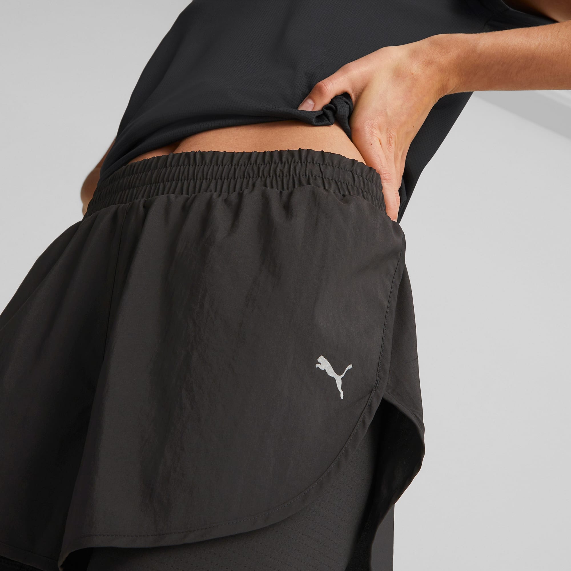 RUN Woven 3 Running Shorts Women, PUMA Black, PUMA Shop All Puma