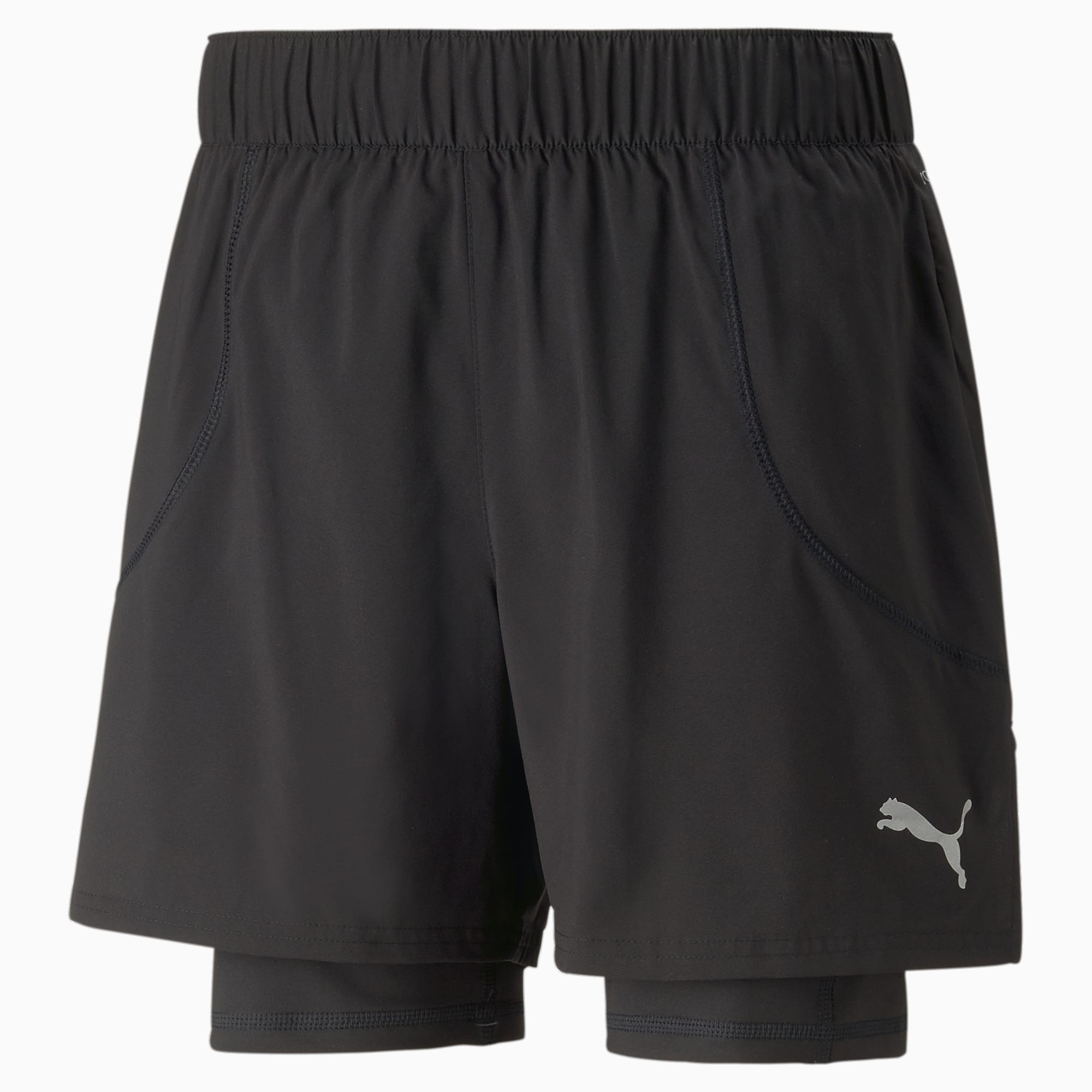 Run 2-in-1 5 Running Shorts Men, PUMA Black, PUMA Running Apparel