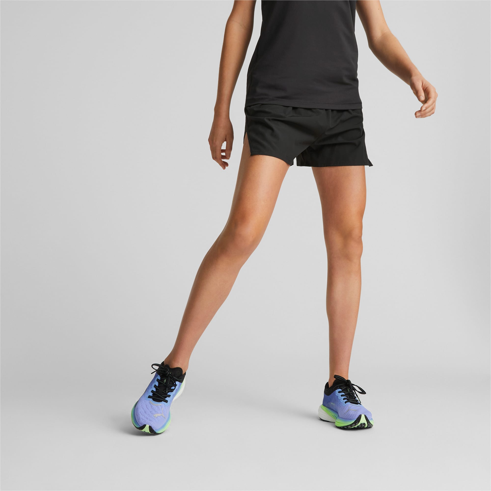 Puma Run Ultraweave Split Running Shorts Ladies BLACK