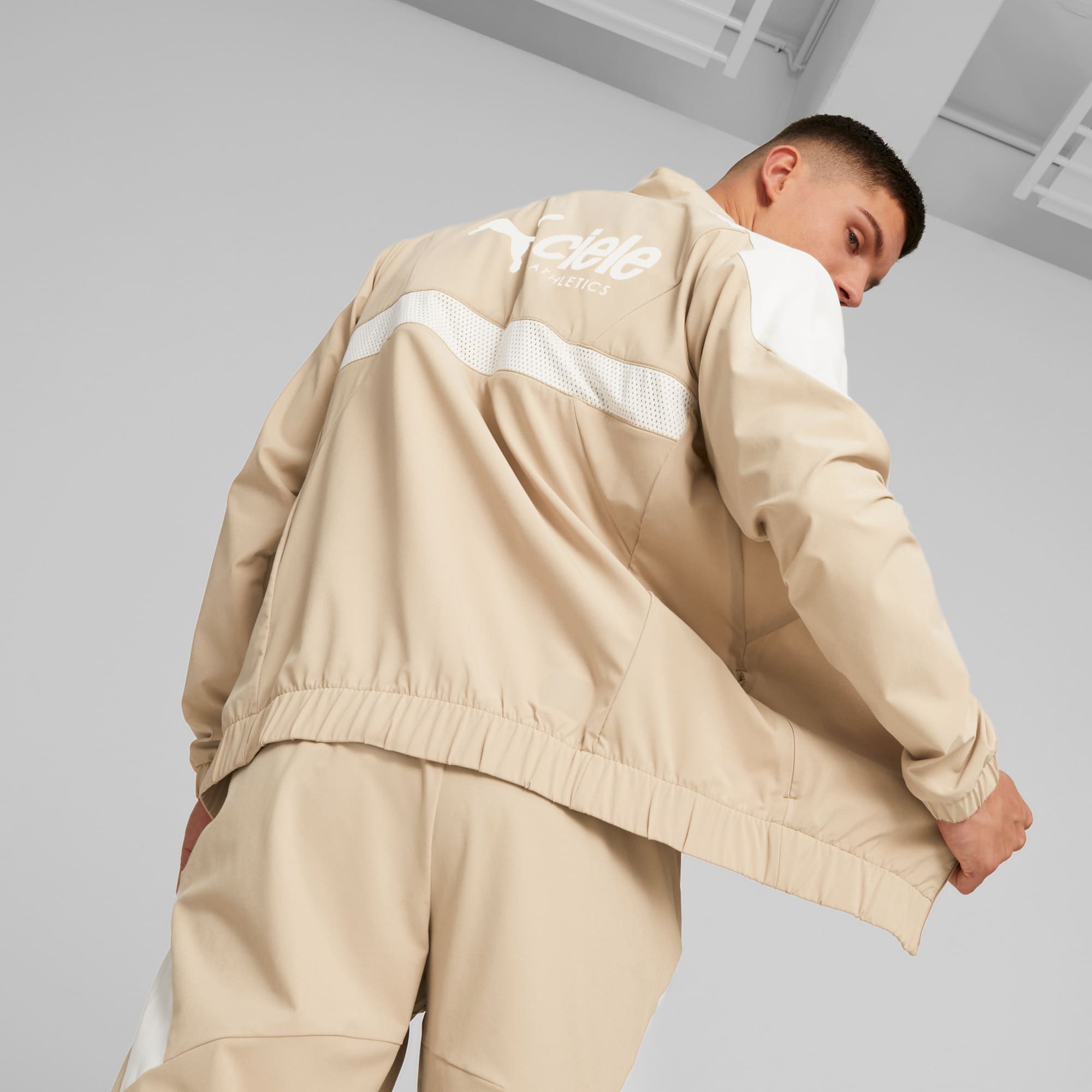 Mens khaki outlet puma tracksuit
