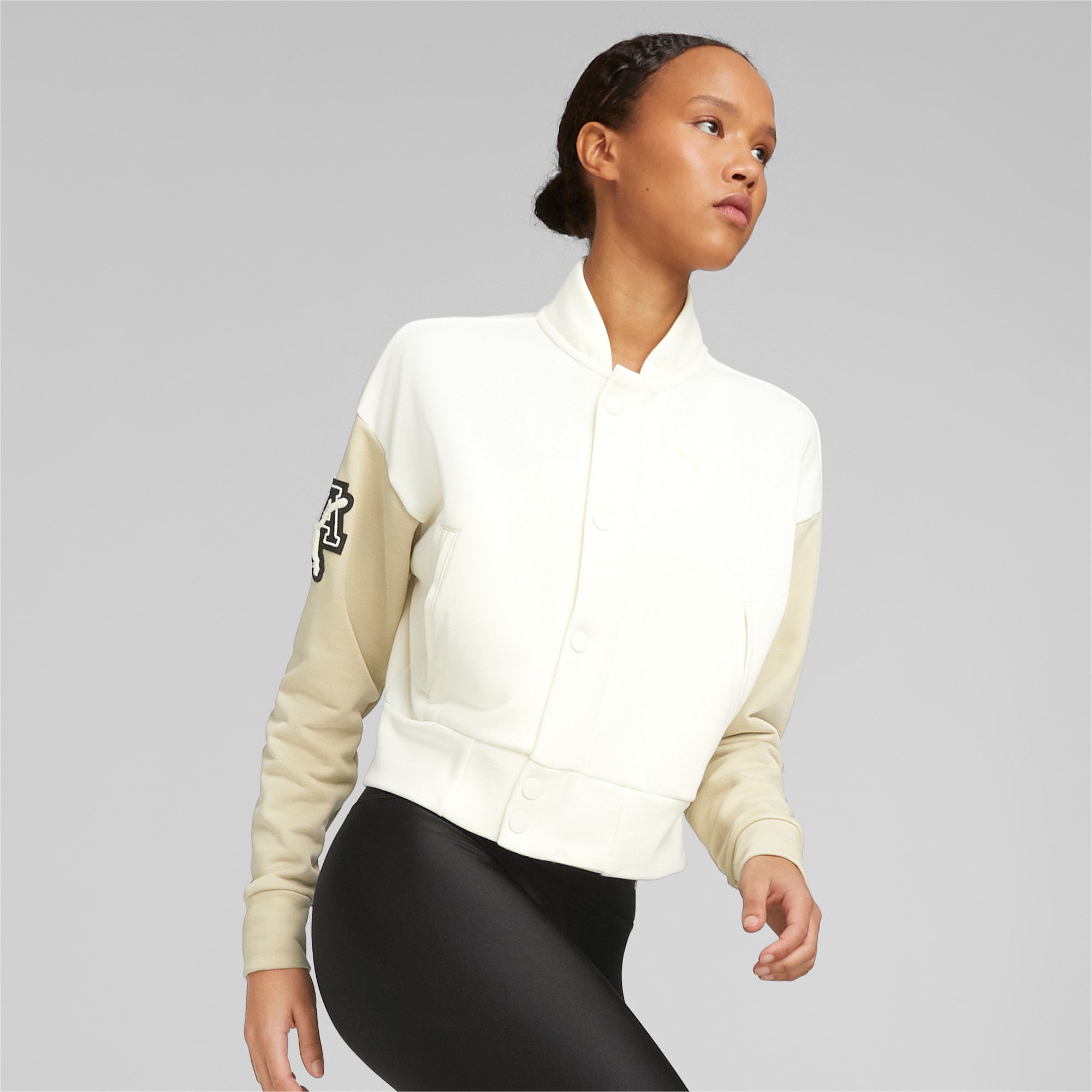 Puma varsity jacket discount