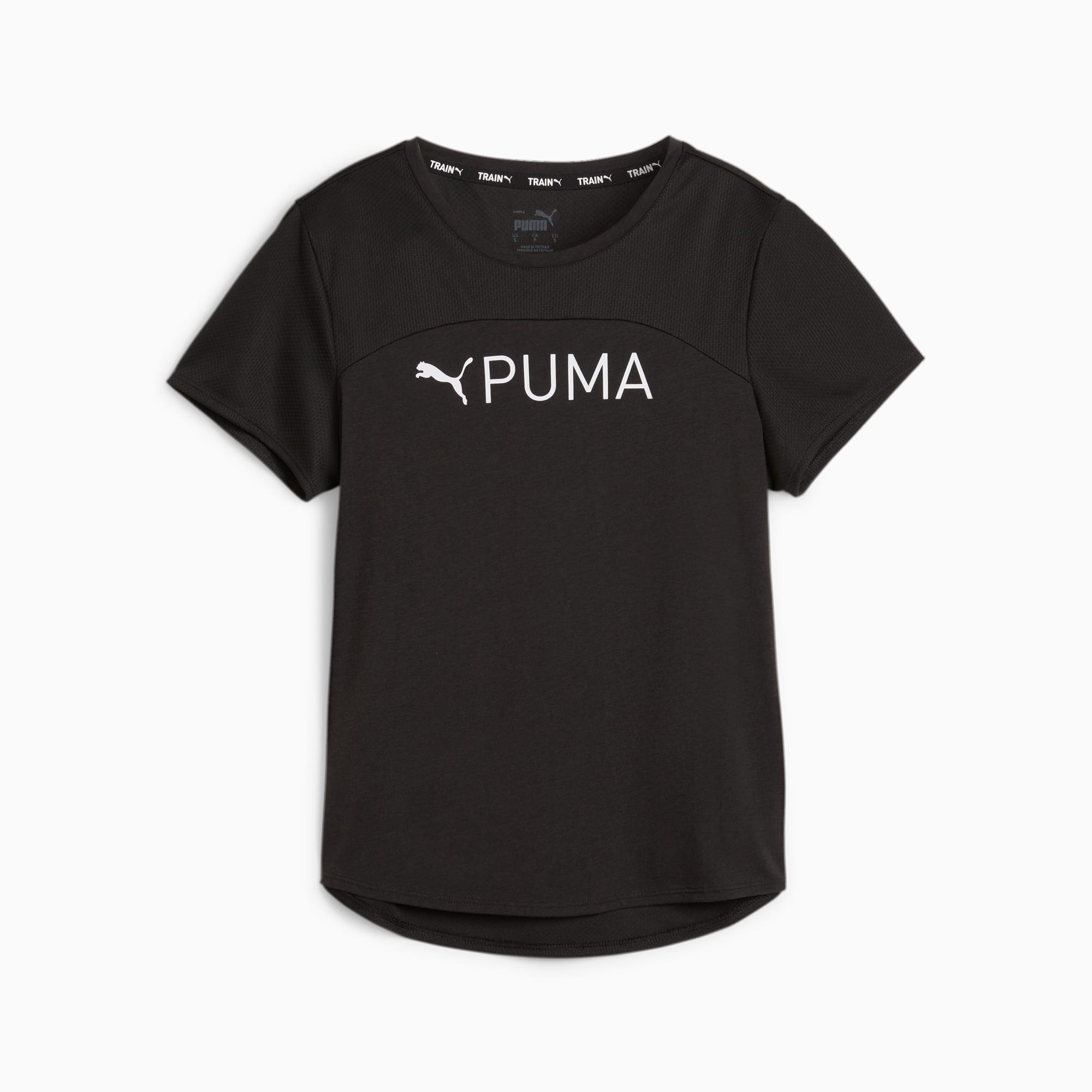 Puma Fit Logo Ultrabreathe Short Sleeve T shirt Black XS Woman